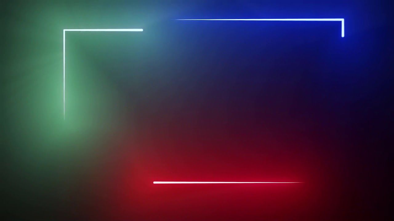 3 Color Neon Frame ║ Retro Wallpaper ║ For Edits ║ Lyric Video ║ 4K HD Background Effect AA Vfx