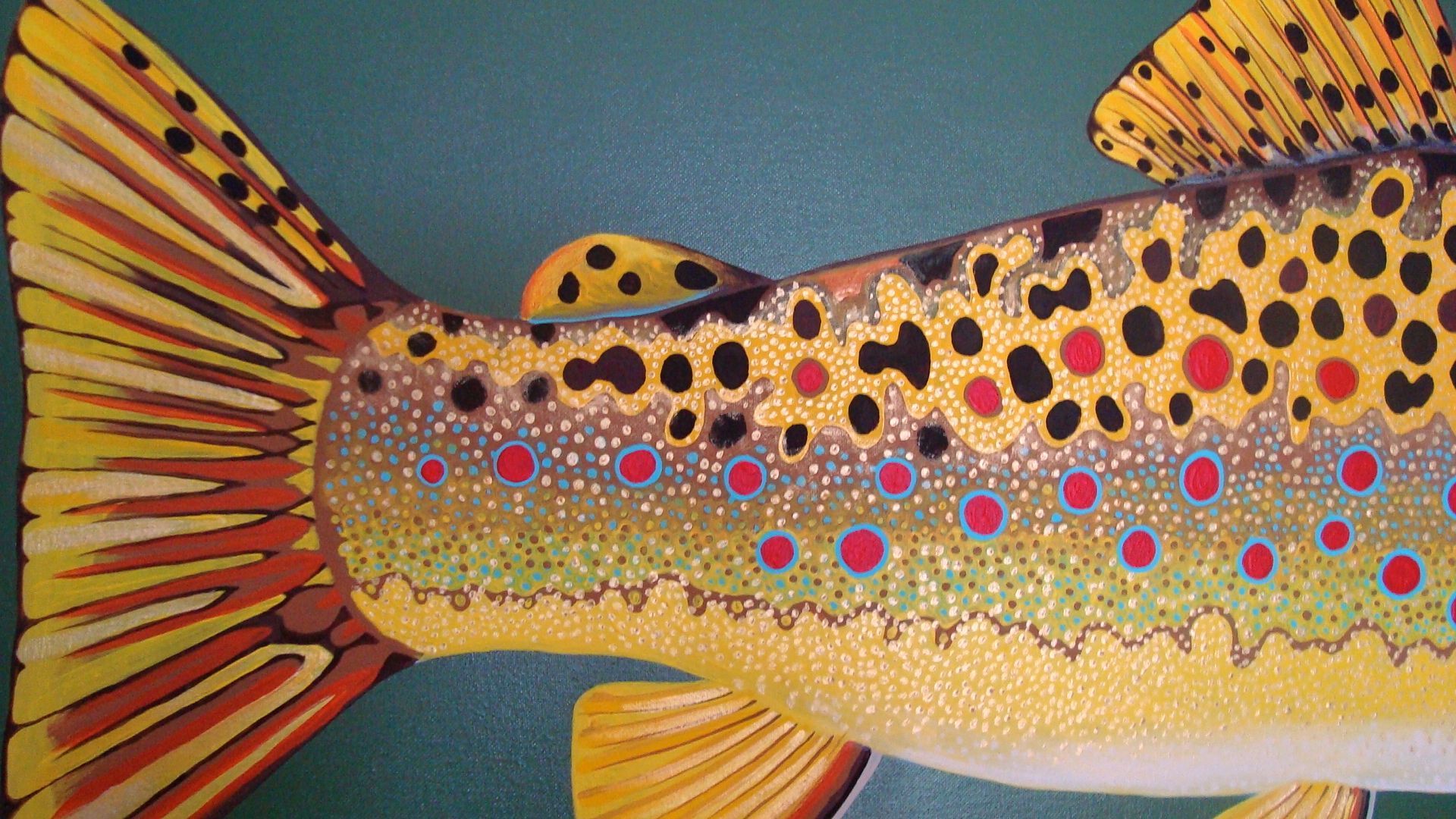 Rainbow Trout Wallpaper. Trout art, Rainbow trout picture, Fish quilt
