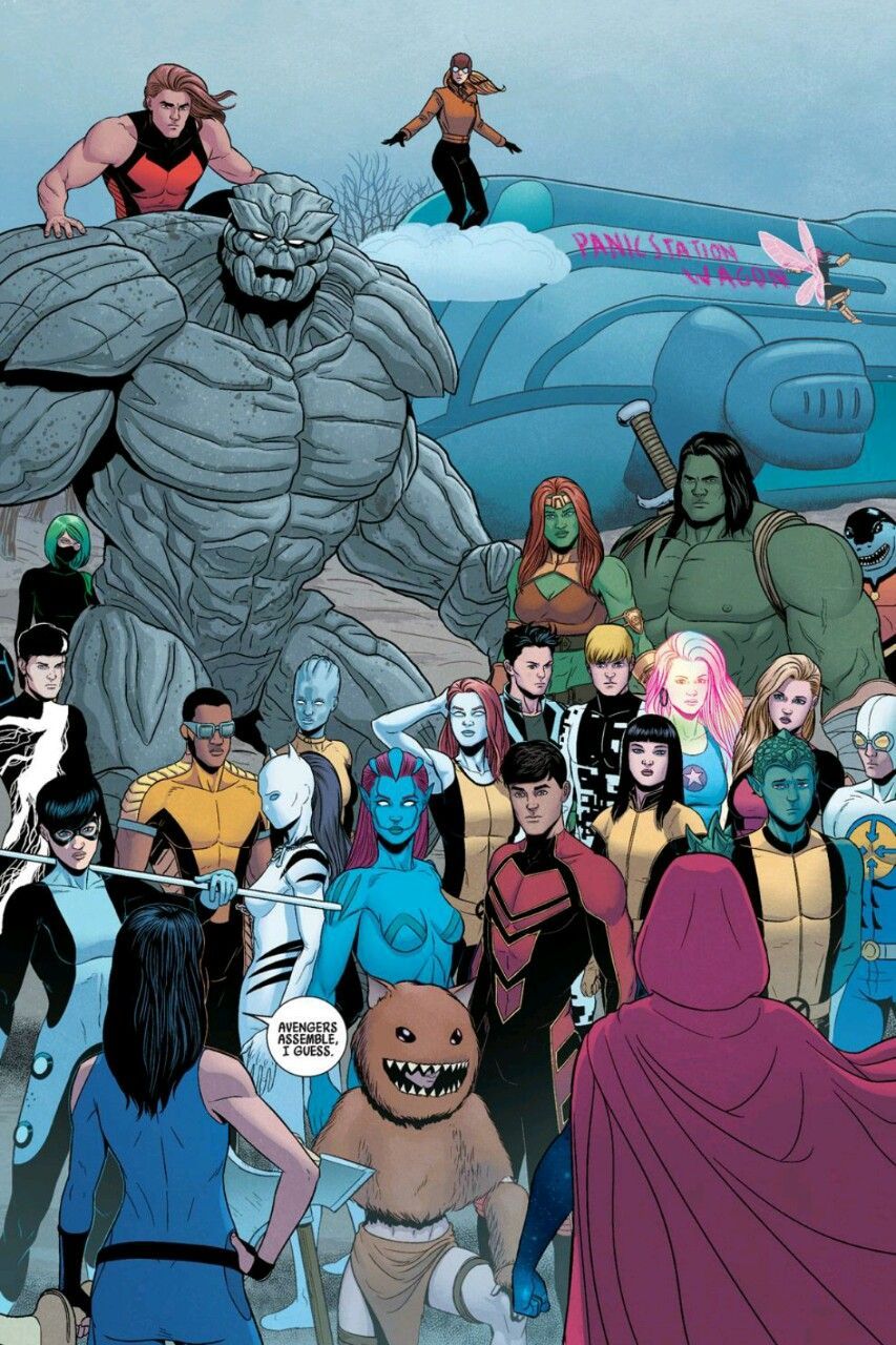 Young Avengers vol. 2. #KarolinaDean #KateBishop #Wiccan #Transonic. Heróis marvel, Vingadores, Marvel desenhos