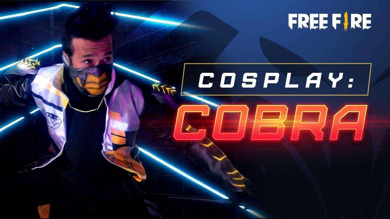 Cobra Free Fire: new wallpaper cosplay with the legendary Battle Royale pack Fire Mania