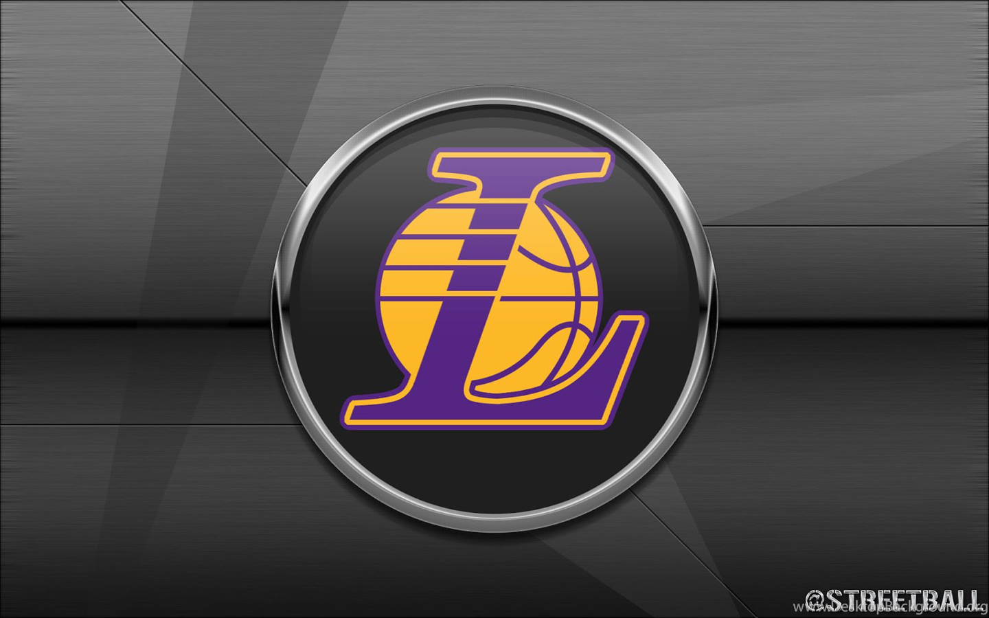 Los Angeles Lakers Logo Wallpaper Streetball Desktop Background