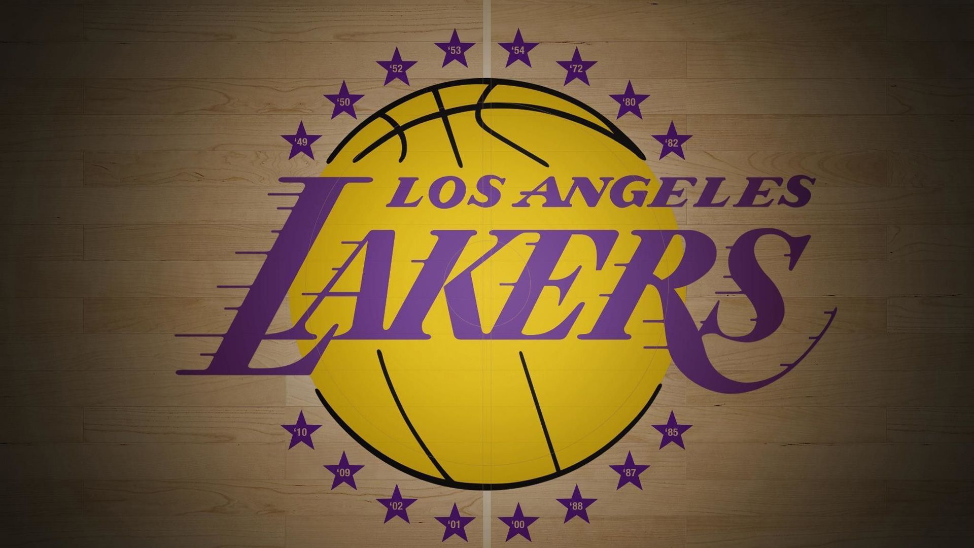 Lakers Logo In Light Brown Background Basketball HD Sports Wallpaper