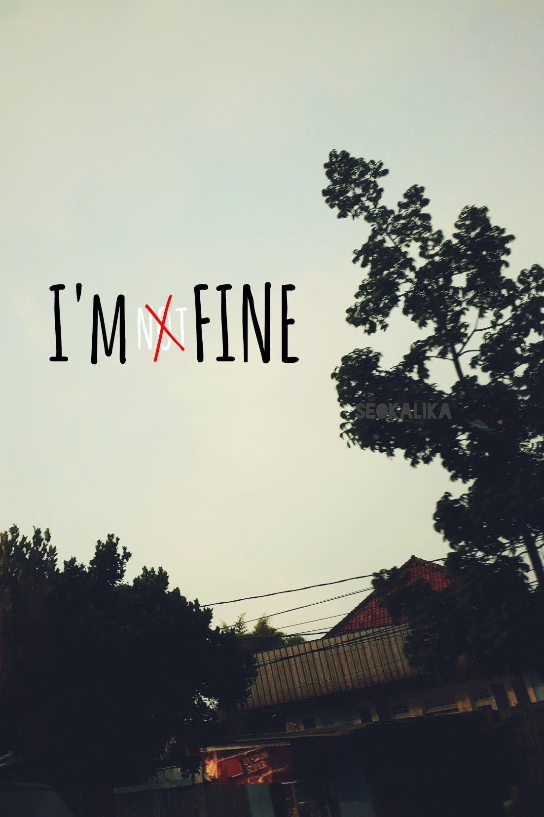 Im Fine anime sad HD phone wallpaper  Peakpx