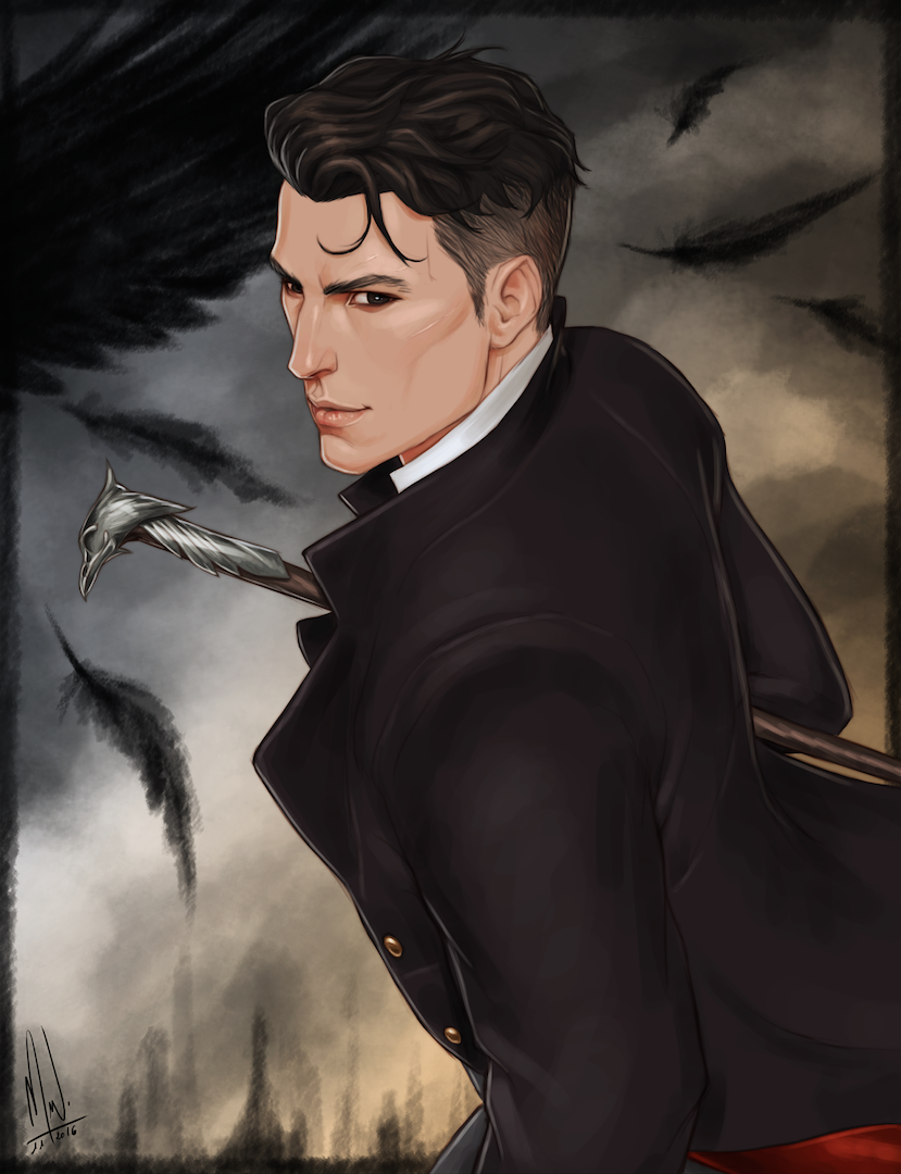 cocotingo: “I fell in love with a thief called Kaz Brekker. So here's my first fanart for Six of Crows!. Personnages fantastiques, The crow, Personnages masculins