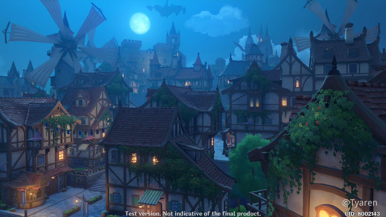 Mondstadt is so cozy and calm at night