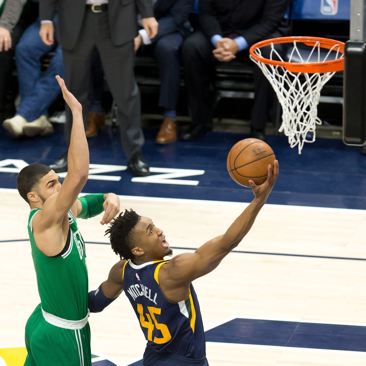 Must C's: Jayson Tatum drops 25 at halftime in duel with Donovan Mitchell