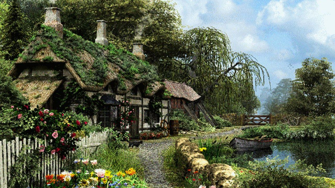 House By The River Wallpapers - Wallpaper Cave