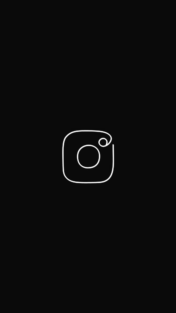 Instagram Icon. Dark background wallpaper, Instagram icons, Instagram highlight icons