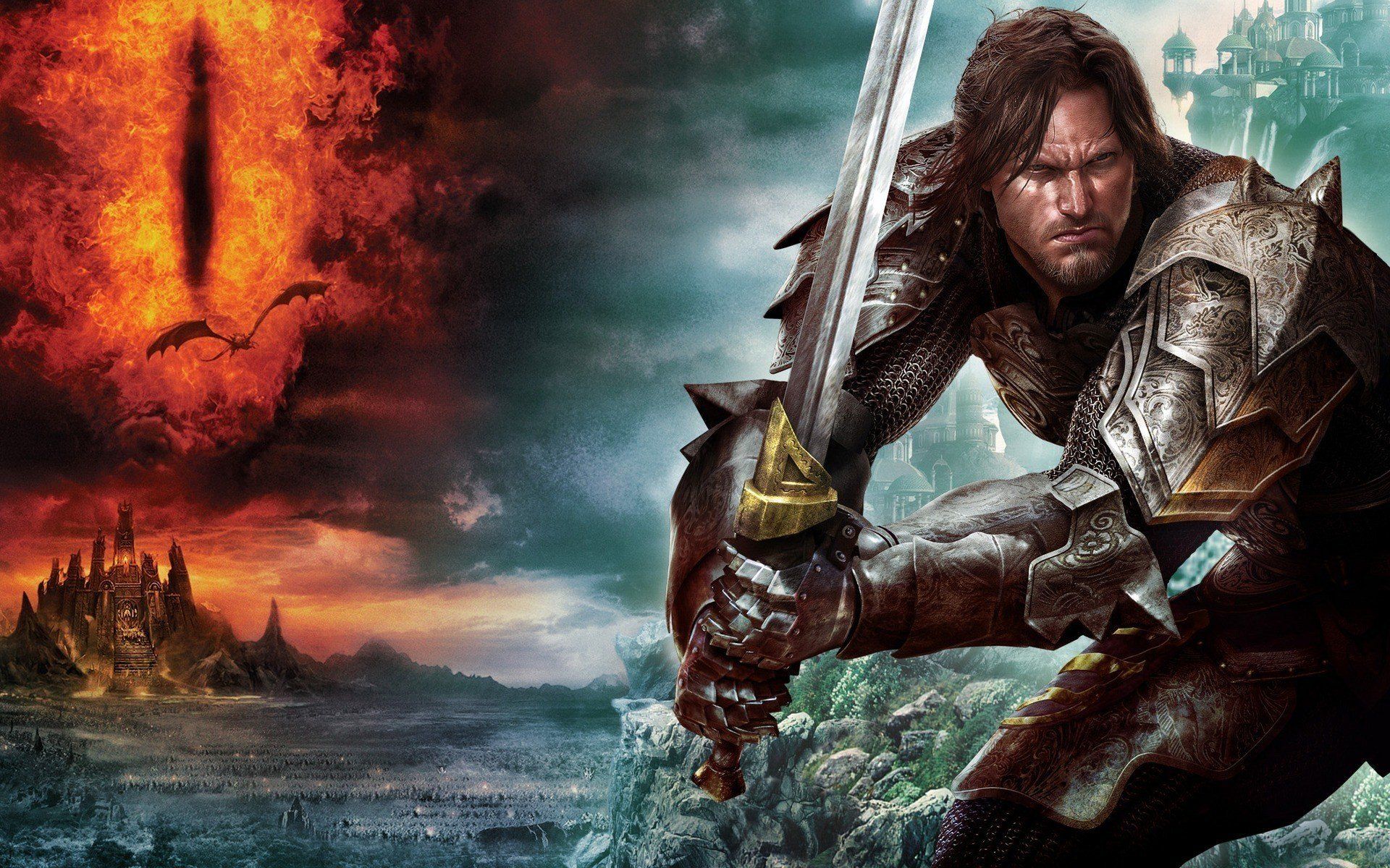 the eye of sauron aragorn the lord of the rings wallpaper