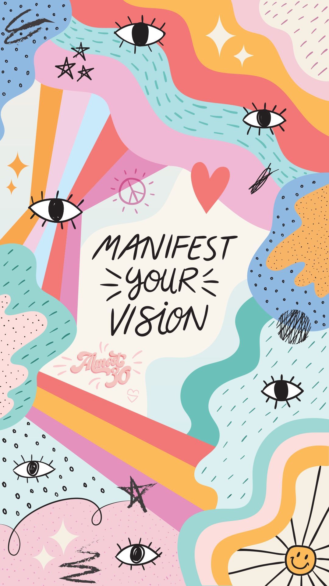 Manifest Your Vision. iPhone background wallpaper, Cute patterns wallpaper, Pretty wallpaper
