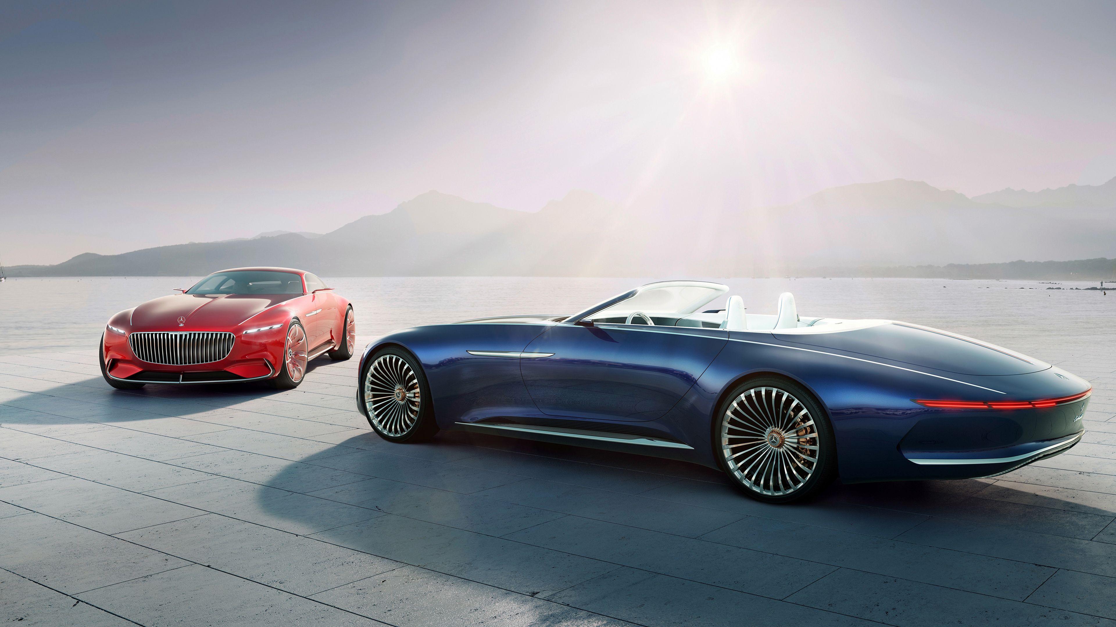 Vision Mercedes Maybach 6 Cabriolet 4K Wallpaper. HD Car Wallpaper