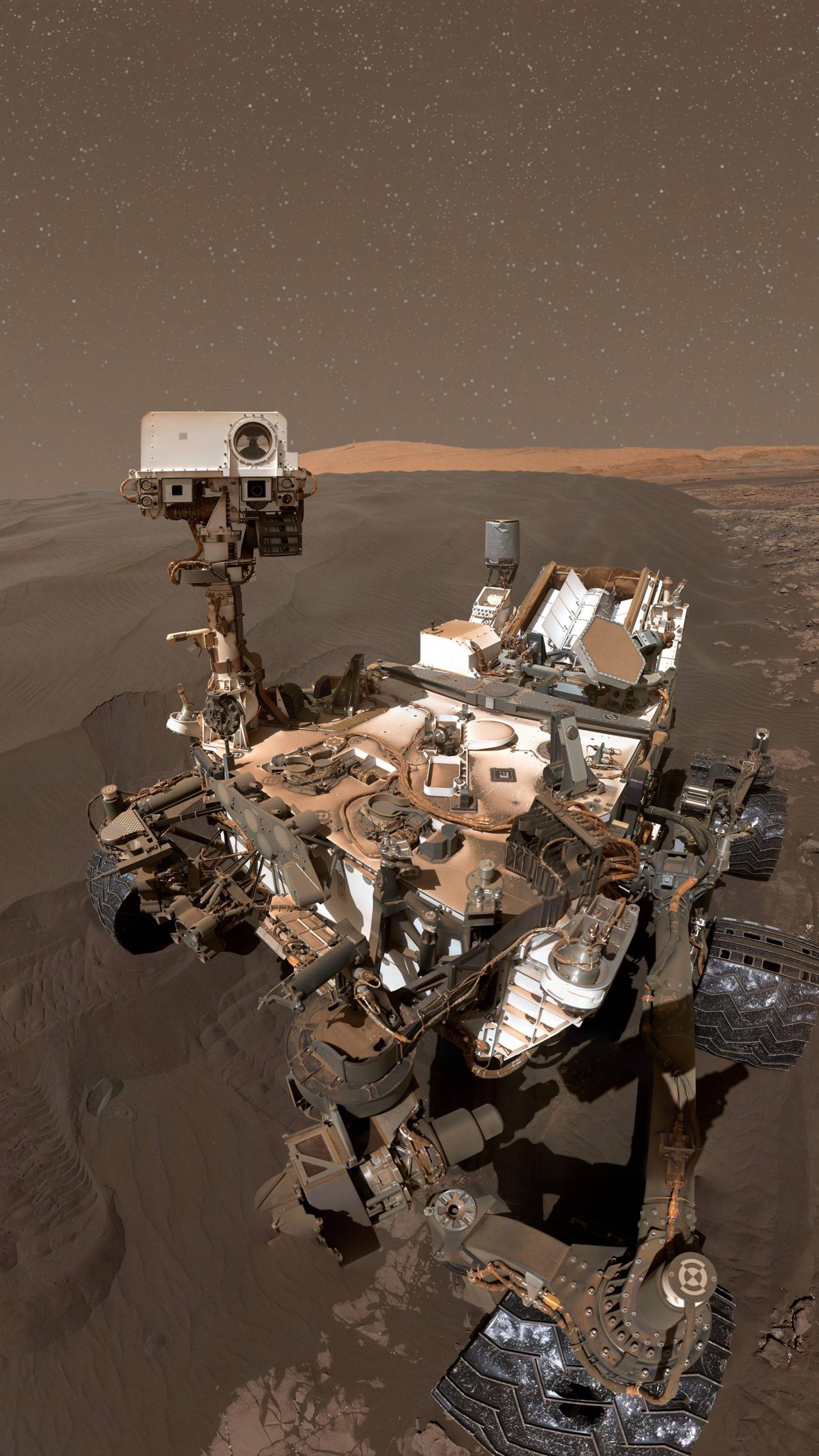 Wallpaper Curiosity Rover, Selfie, Mars, Duna, Hi Tech