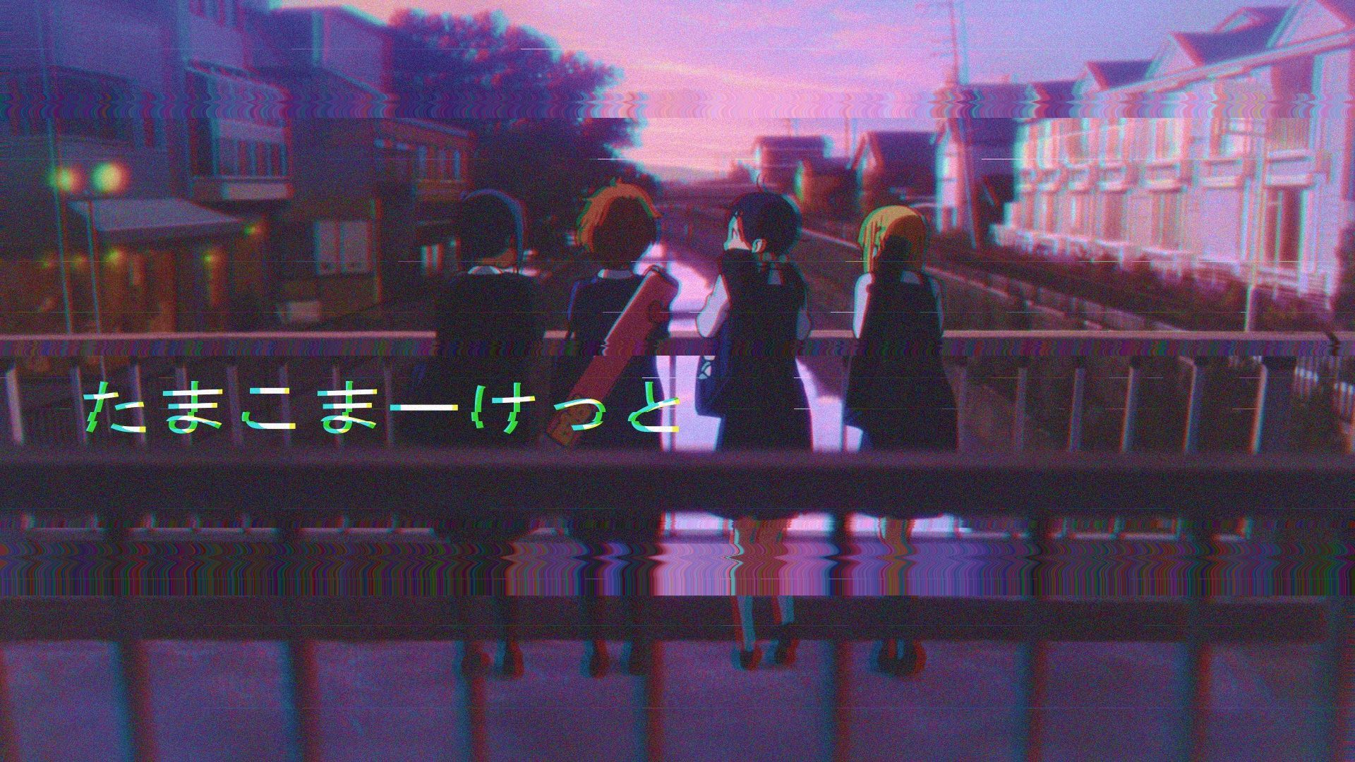 Anime Vaporwave Desktop Wallpaper Free Anime Vaporwave Desktop Background