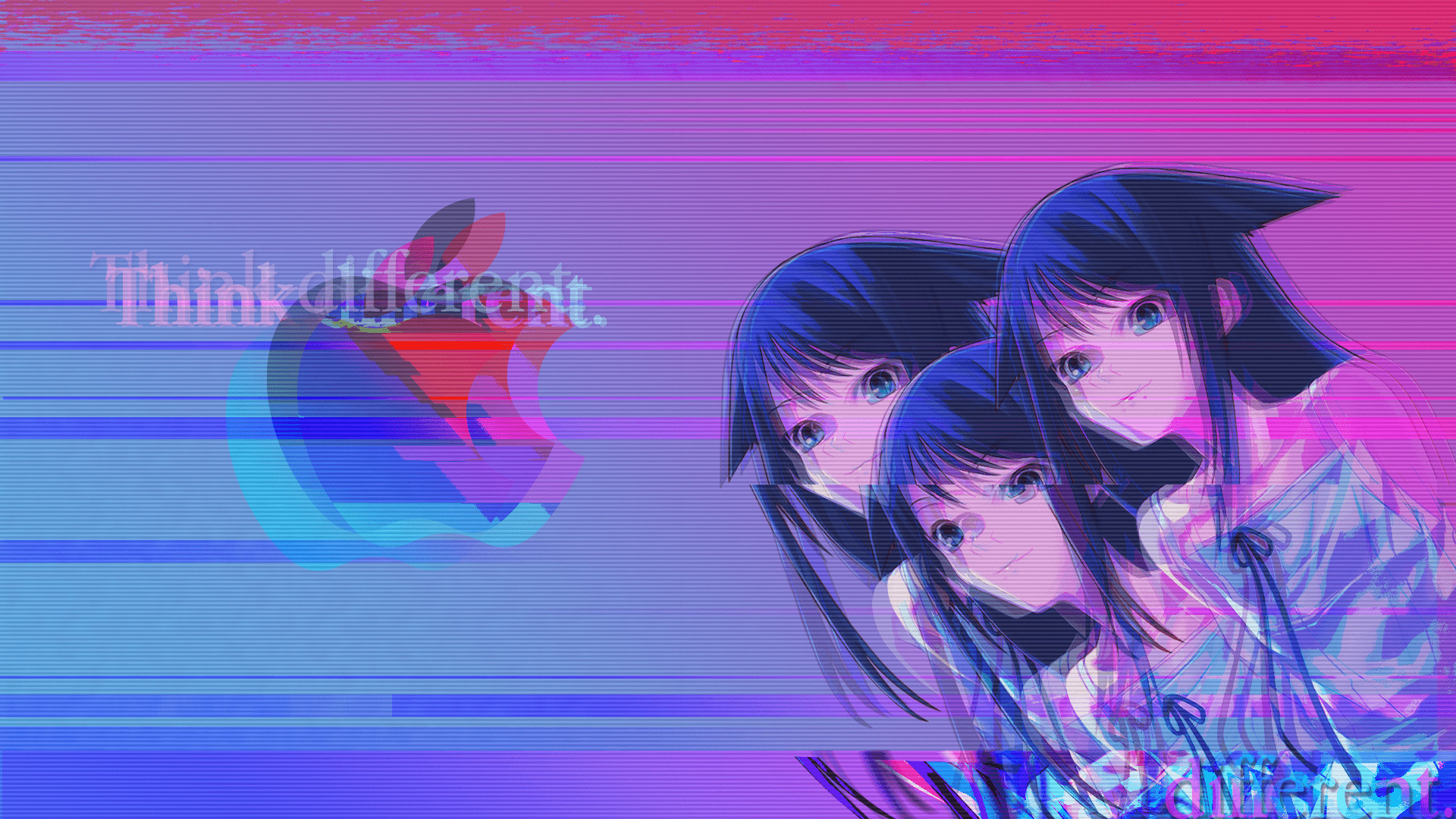 Vaporwave Girl Wallpaper
