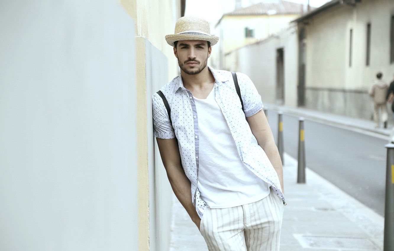 Wallpaper look, hat, male, guy, Mariano Di Vaio image for desktop, section мужчины