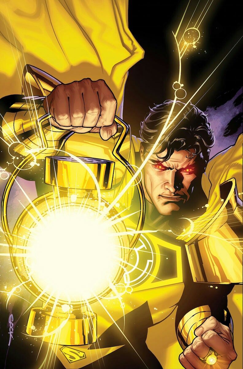 Yellow lantern Superman. Yellow lantern, Dc comics, Superhero comic