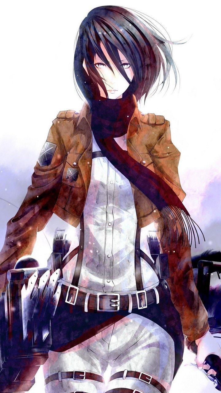 Anime HD Wallpaper On Titan Mikasa iPhone Wallpaper & Background Download