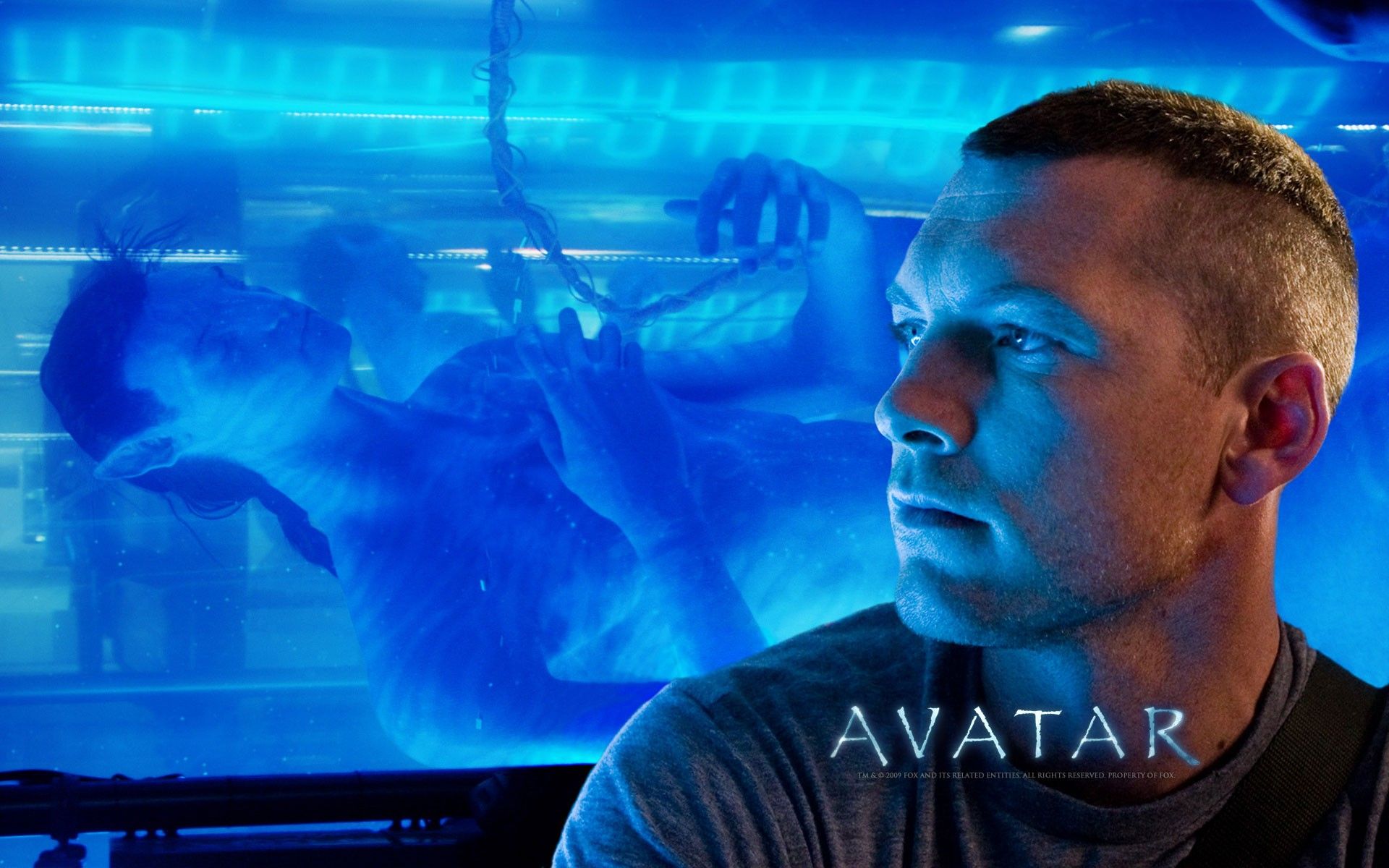 Sam Worthington in Avatar Wallpaper