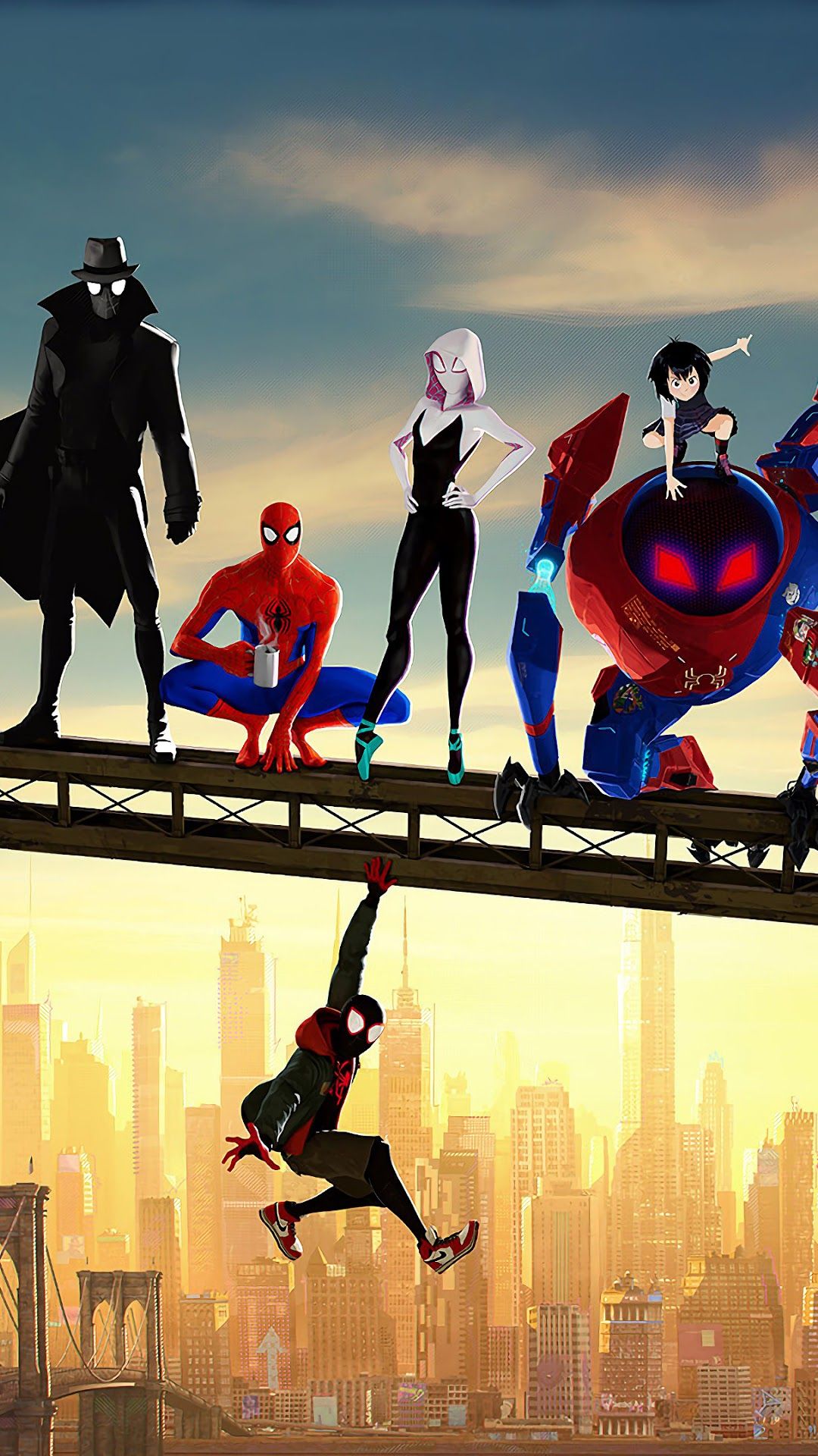 Spider Man: Into The Spider Verse, Characters Phone HD Wallpaper, Image, Background, Photo And Picture