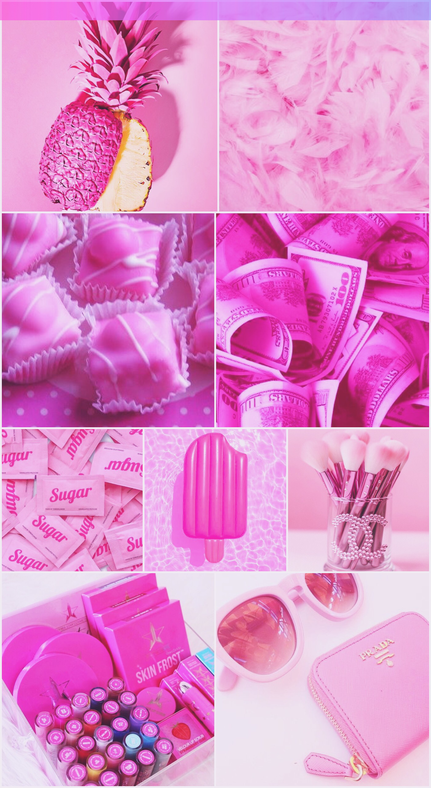 Girly Collage Wallpaper