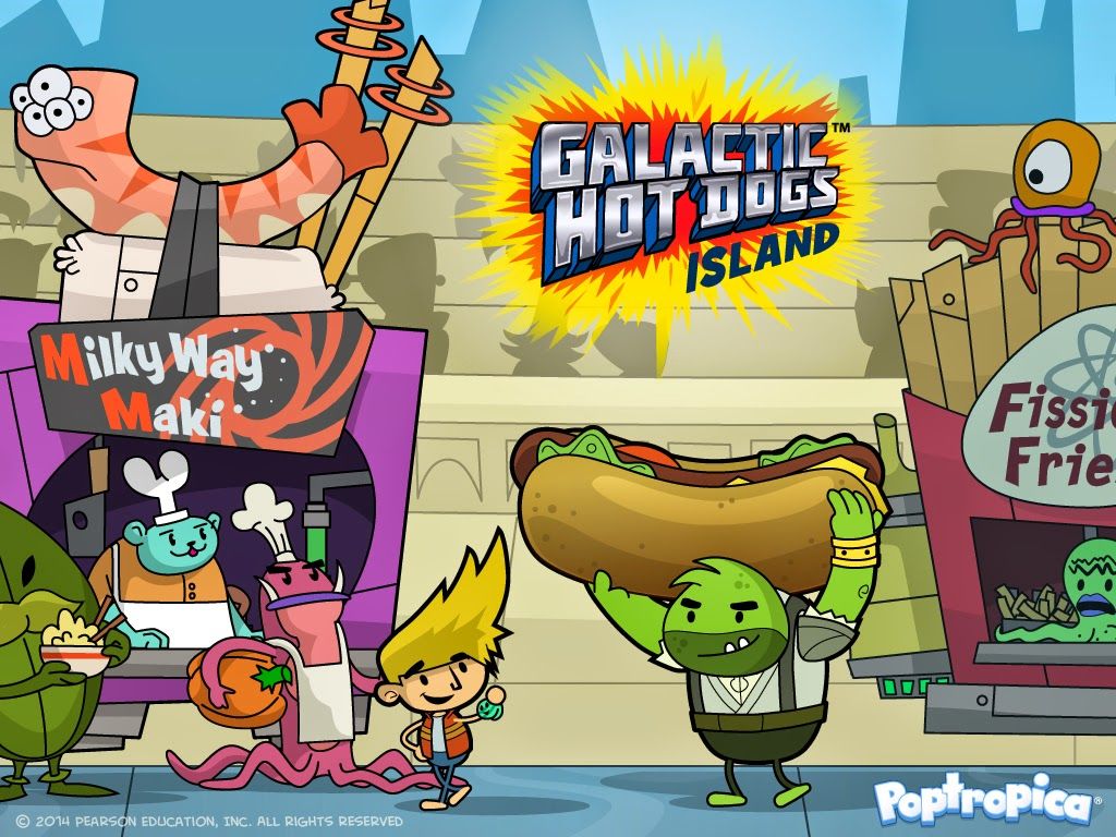 Official Galactic Hot Dogs blog series by Max Brallier, Rachel Maguire, Nichole Kelley: Galactic Hot Dogs Island debuts on Poptropica today!