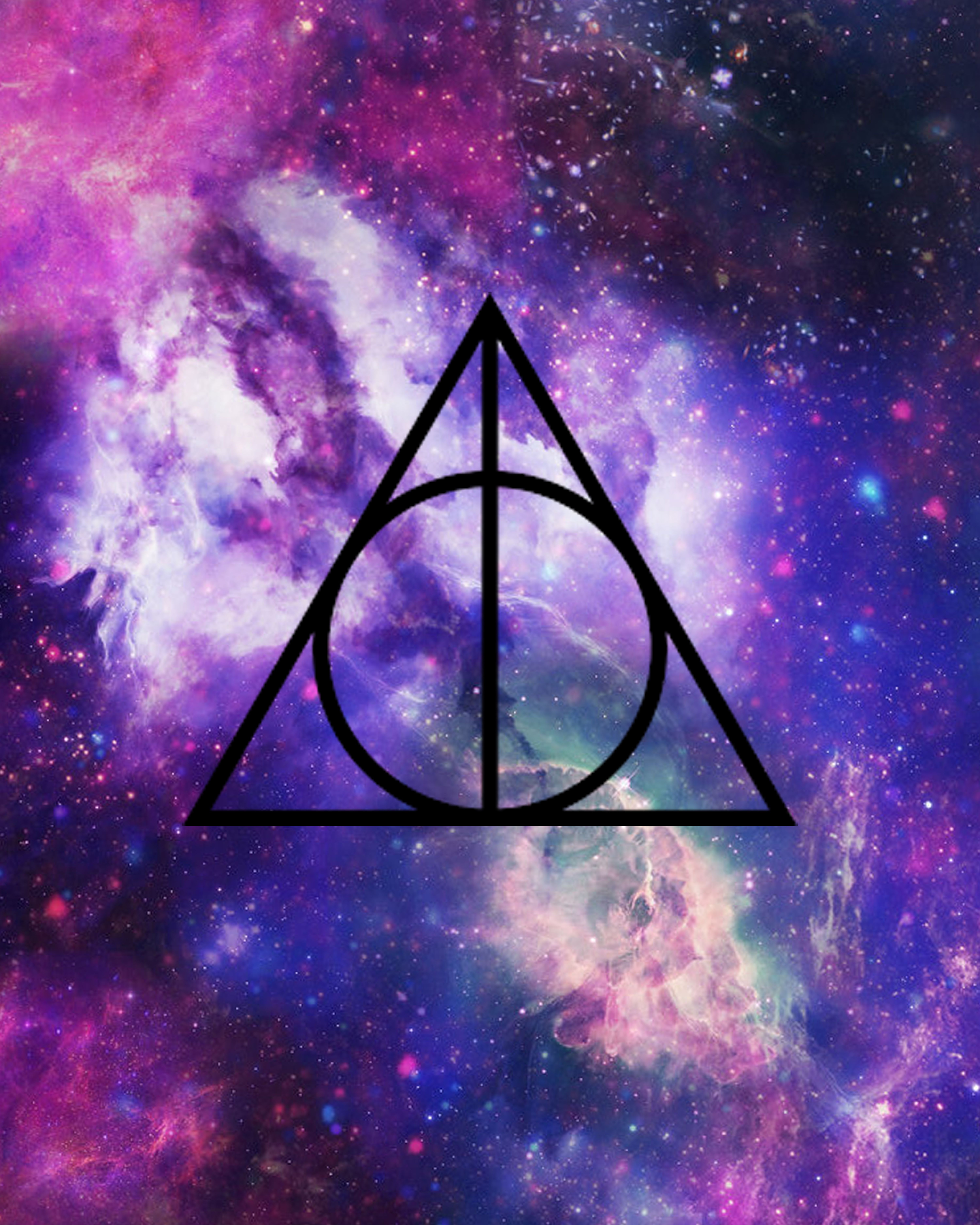Deathly Hallows Galaxy art. Harry potter wallpaper, Harry potter picture, Harry potter background