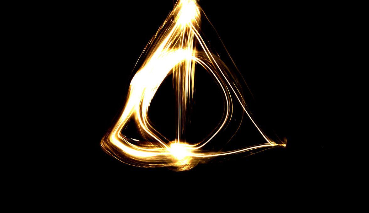 Harry Potter And The Deathly Hallows Symbol Wallpaper High Definition for HD 1080p Defi. Deathly hallows symbol, Deathly hallows wallpaper, Harry potter wallpaper