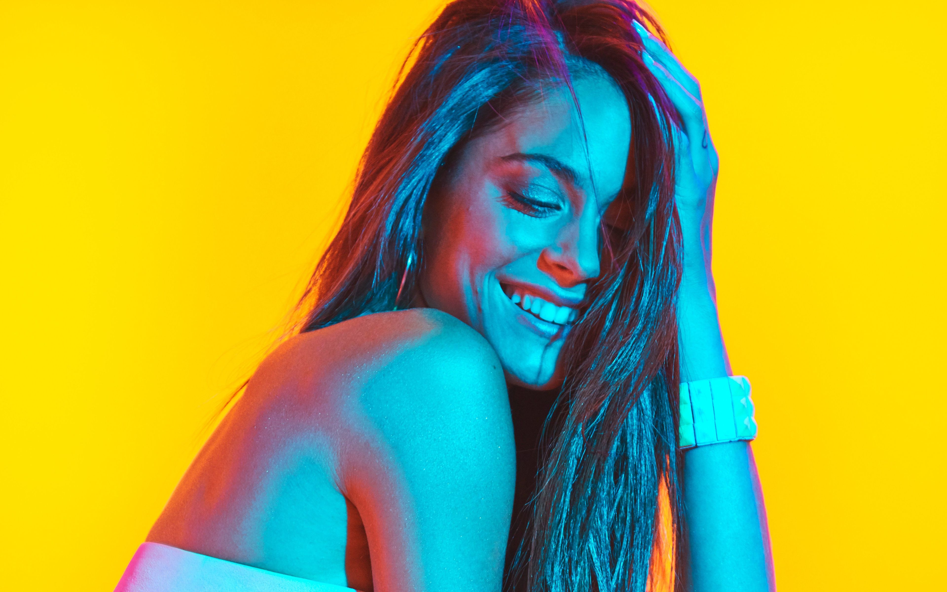 Download wallpaper TINI, 4k, argentine singer, actress, Martina Stoessel, beauty for desktop with resolution 3840x2400. High Quality HD picture wallpaper