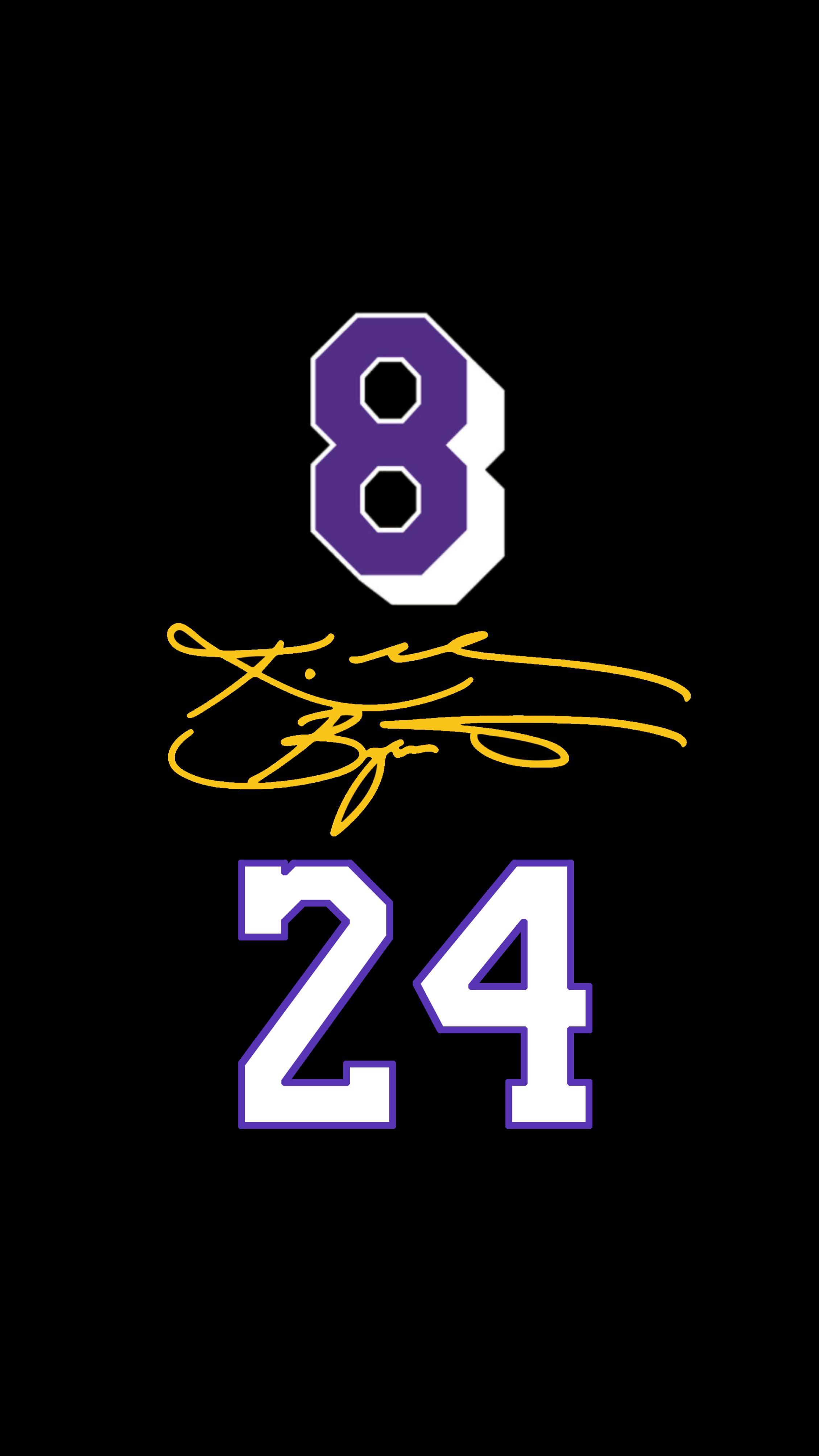 Posting a few simple Kobe iPhone (mobile) wallpaper I made