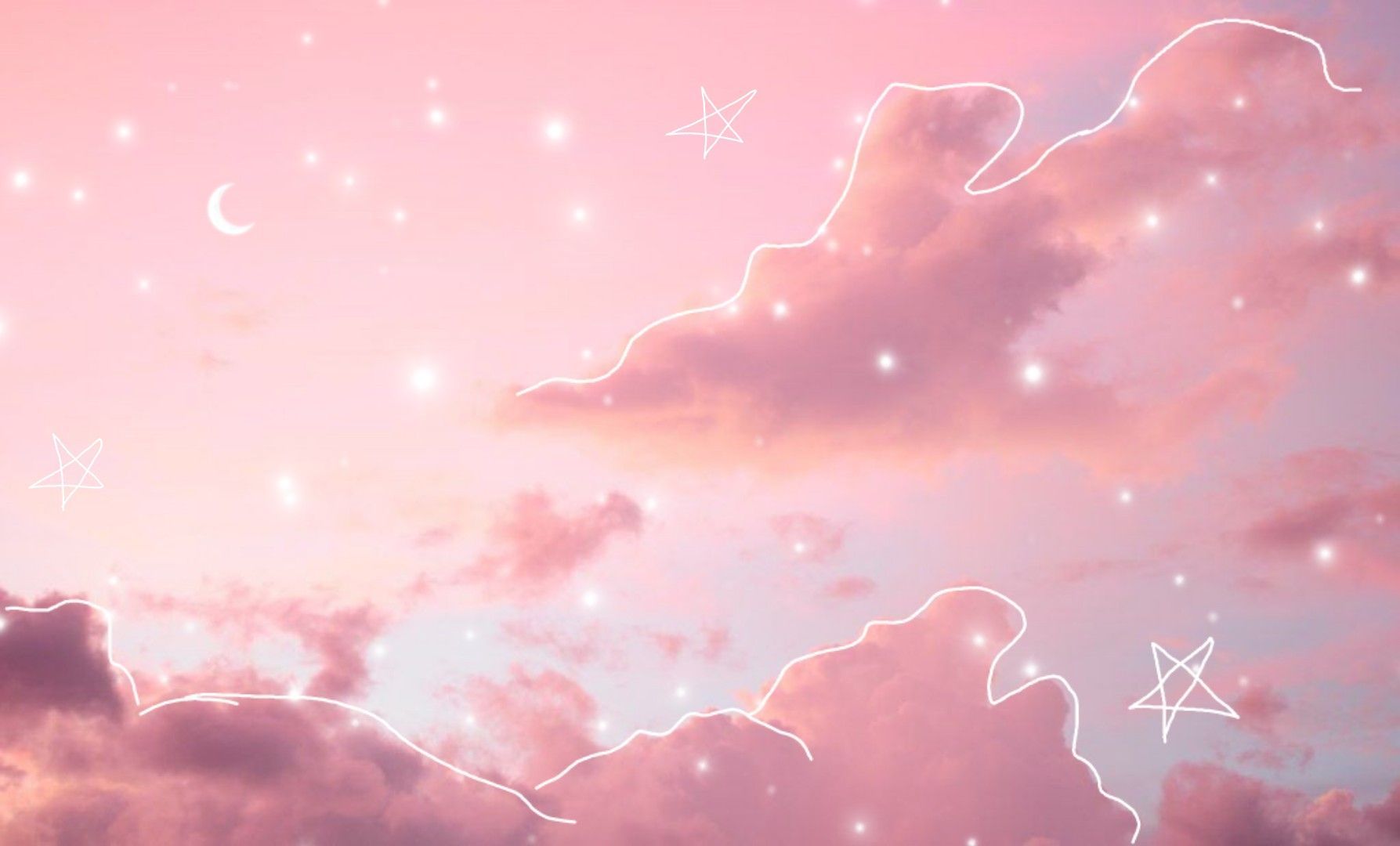 cute lofi. Pink clouds wallpaper, Pink wallpaper desktop, Cute laptop wallpaper