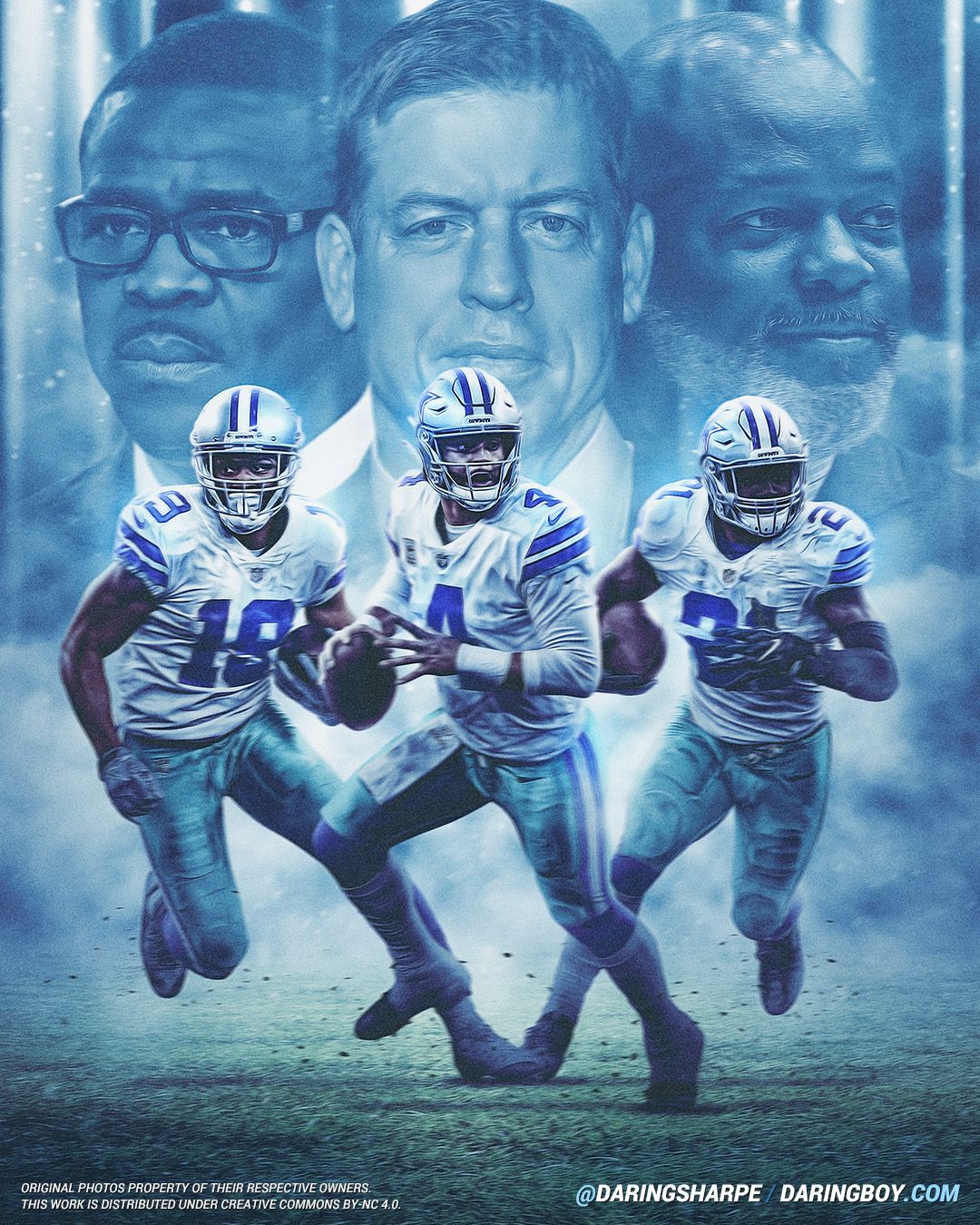 Amari Cooper, Dak Prescott, Ezekiel Elliott, Troy Aikman, Michael Irvin, Emmitt Smith, Dall. Dallas cowboys wallpaper, Dallas cowboys players, Dallas cowboys logo