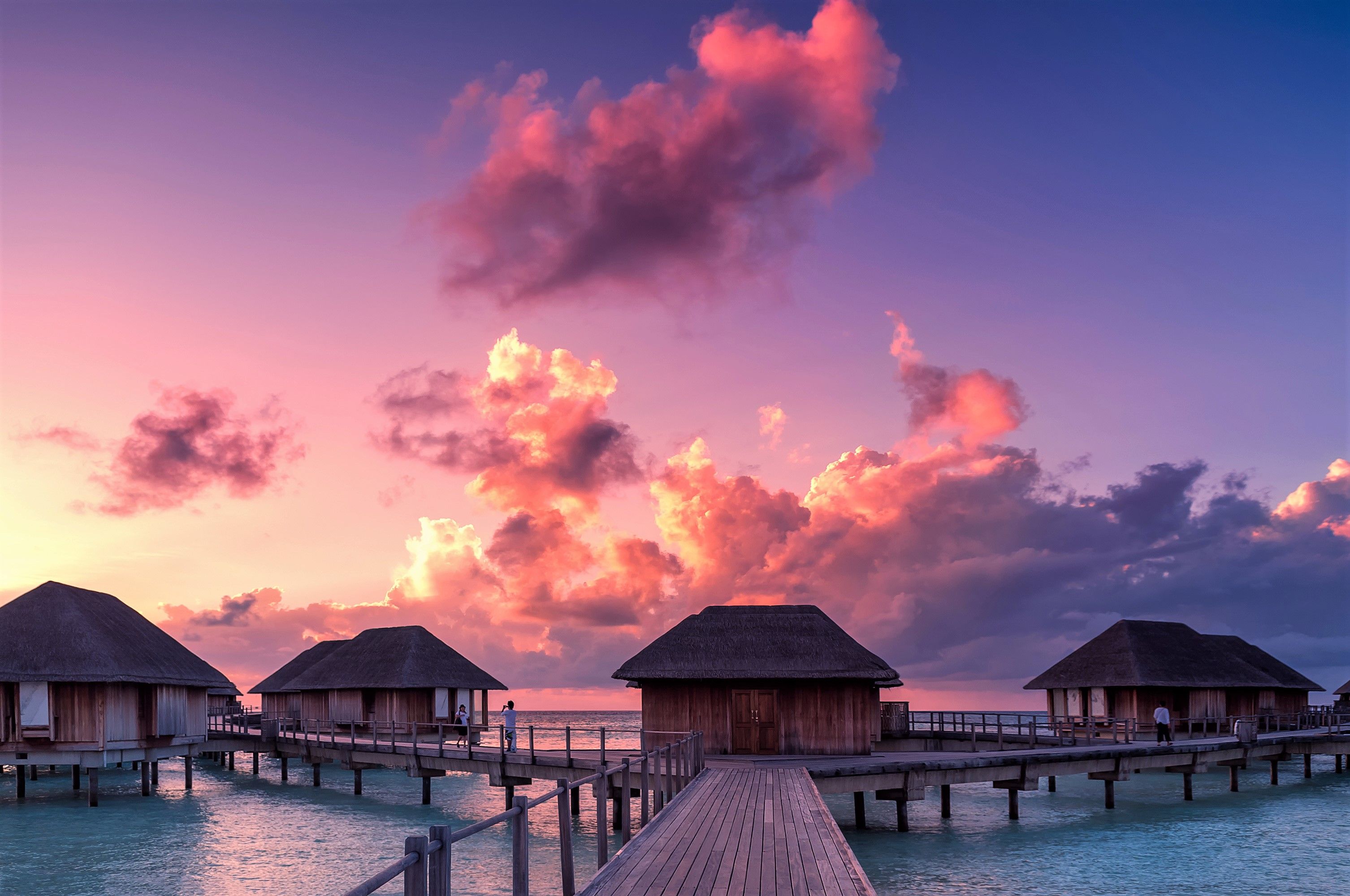 Sunset Maldives Wallpaper & Background Download
