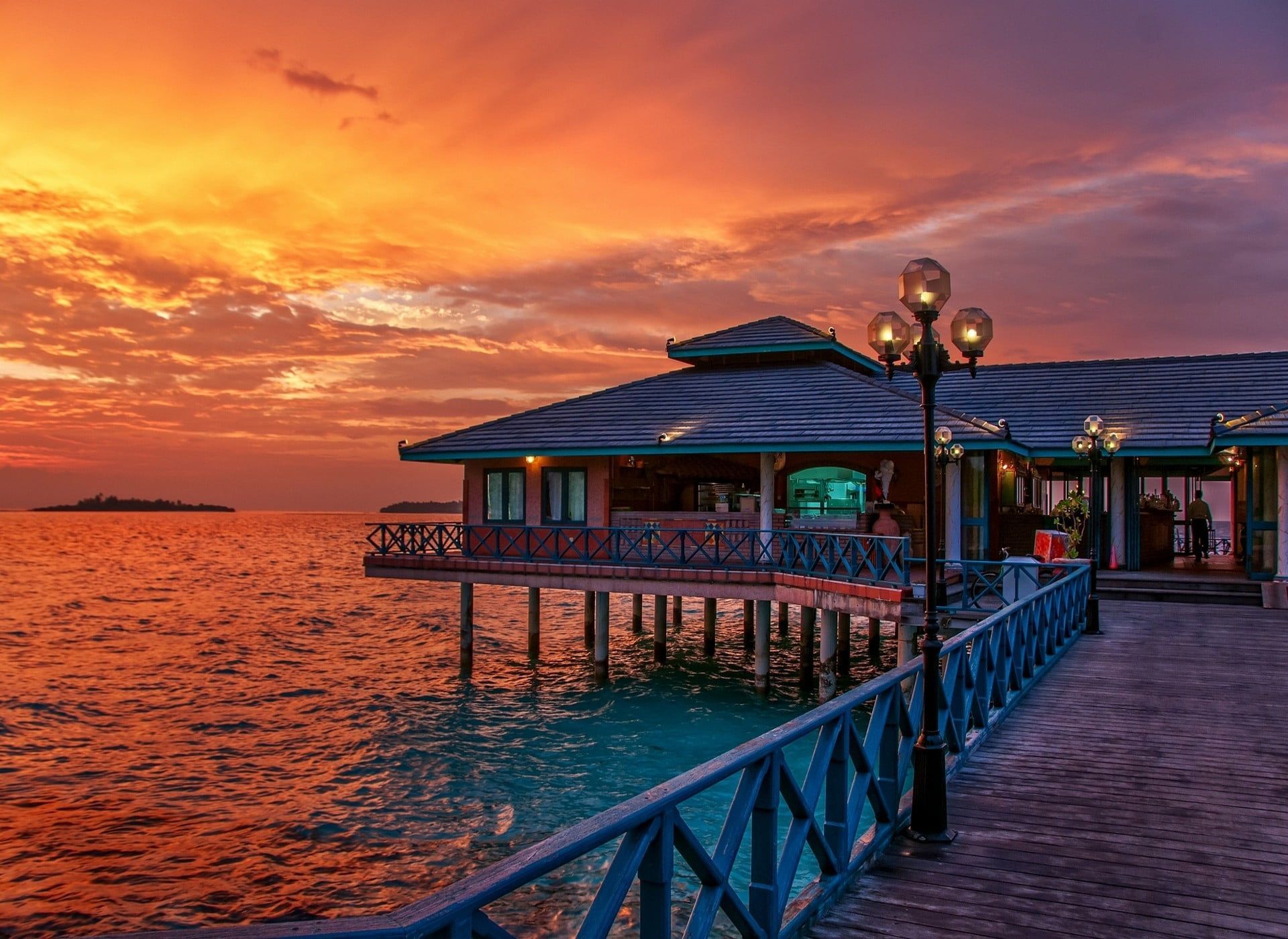 Maldives Sunset Wallpaper