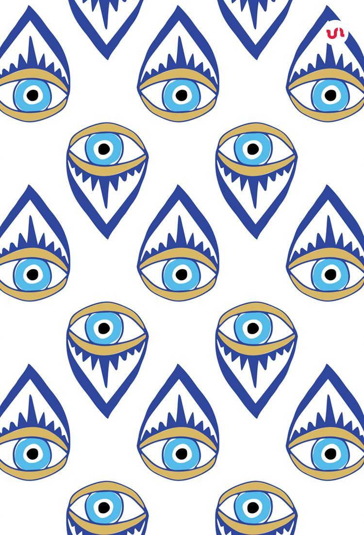 Evil eye seamless pattern Magic talisman and  Stock Illustration  71654234  PIXTA