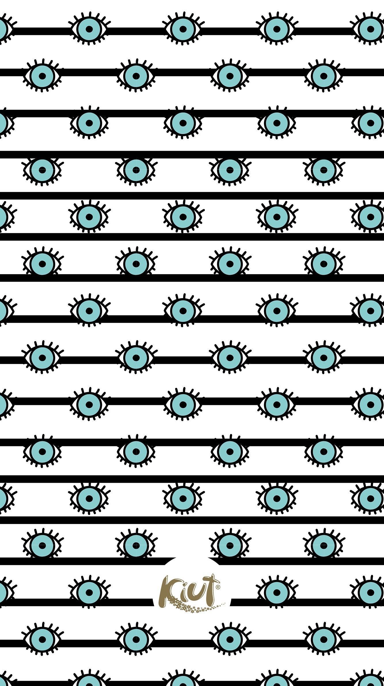 Evil eyes seamless pattern Colorful eyes with lashes different shapes in  flat design for textile print apparel Contemporary trendy vector  illustration Stock Vector  Adobe Stock