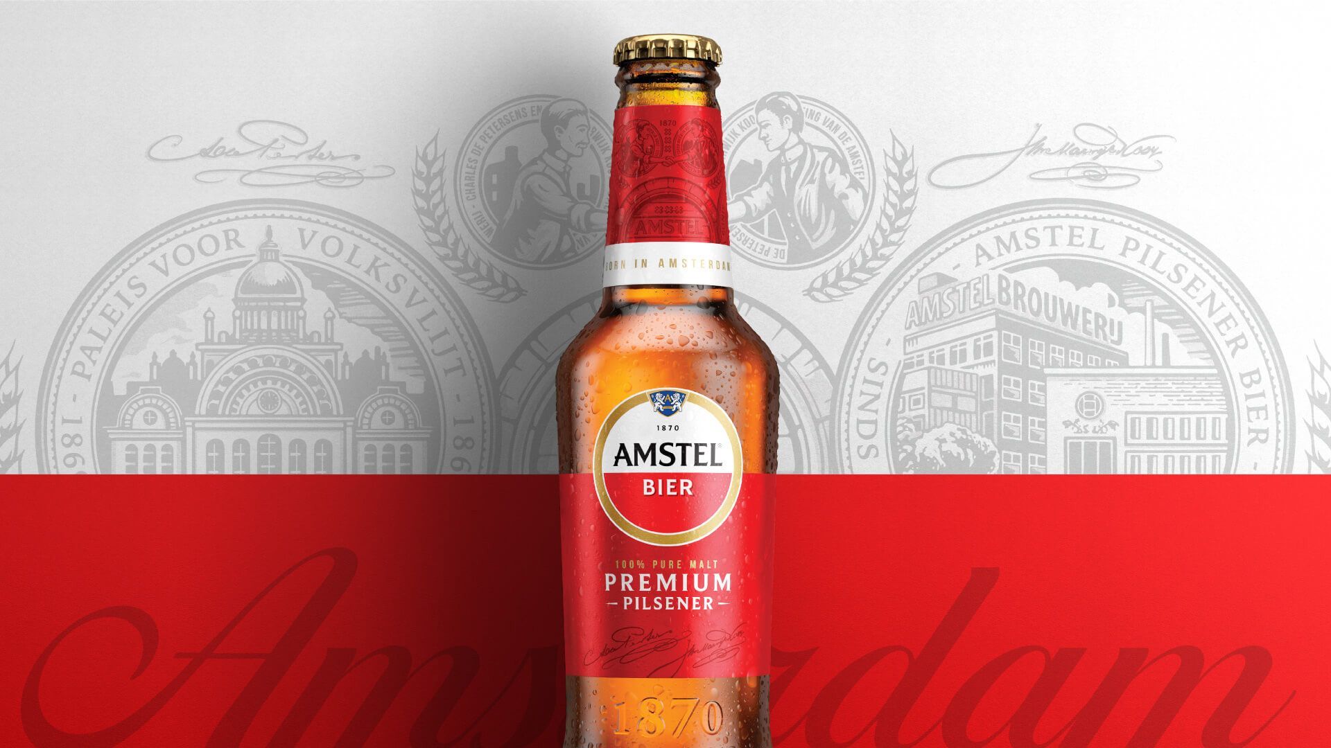 Brand New: New Logo and Packaging for Amstel by Elmwood. Craft beer brands, Beer, Branding design