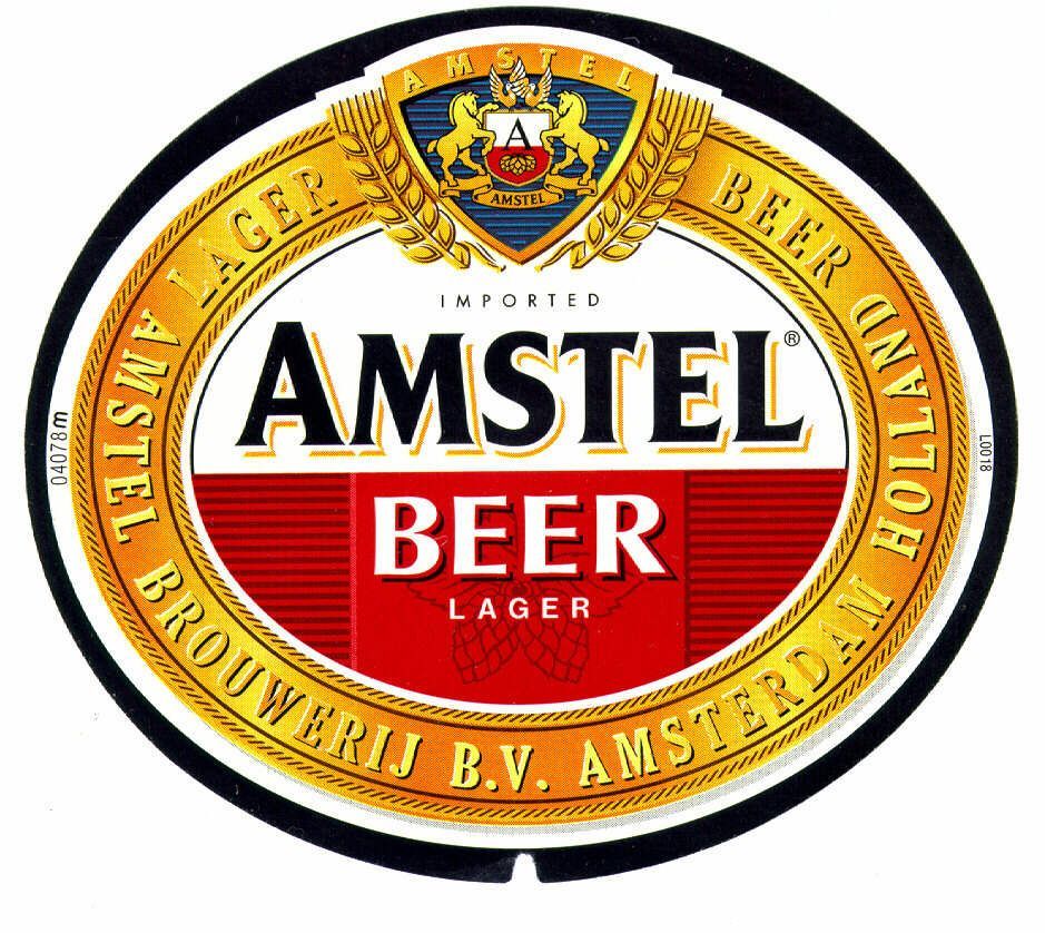 Amstel beer Logo. Retro beer labels, Beer logo, Beer label