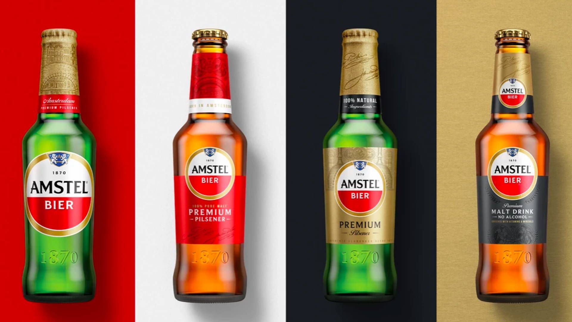 Studio Elmwood Creates Global Design Platform For Amstel Beer. Dieline, Branding & Packaging Inspiration