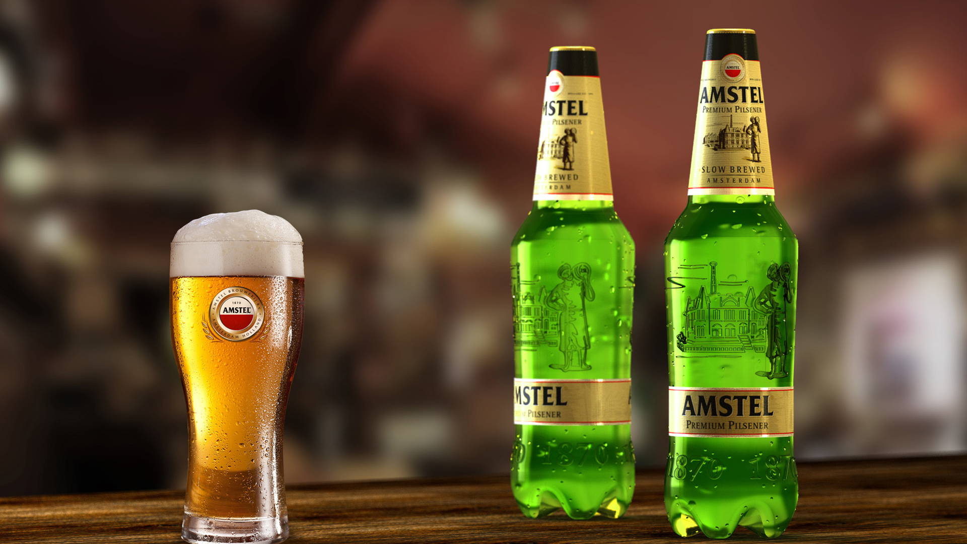 Amstel Premium Pilsener New Plastic Bottle. Dieline, Branding & Packaging Inspiration