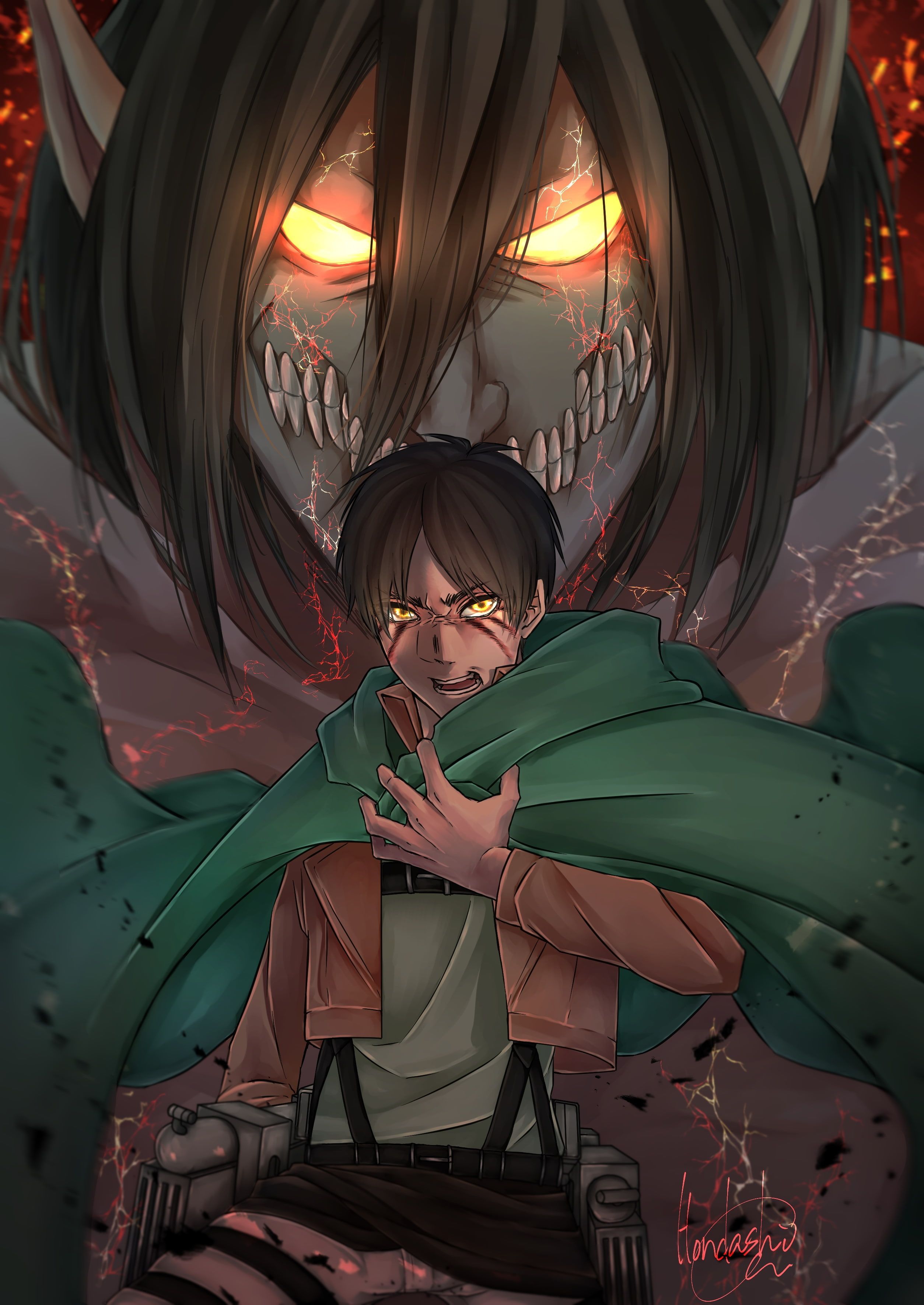 eren jaeger shingeki no kyojin #titan attack on titan #Anime K #wallpaper #hdwallpaper #desktop. Anime wallpaper, Attack on titan fanart, Attack on titan anime