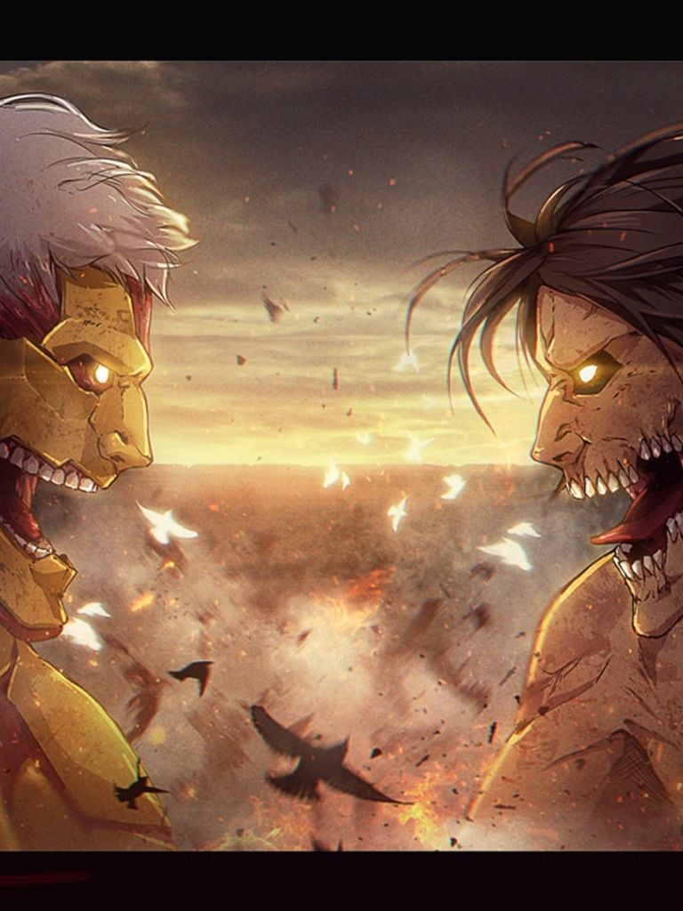rogue titan vs armored titan manga