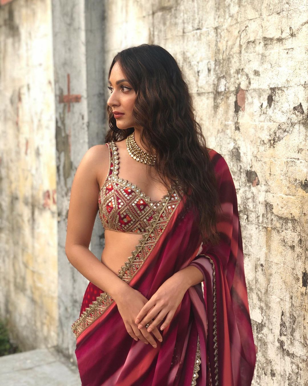 Kiara Advani Saree Wallpapers Wallpaper Cave