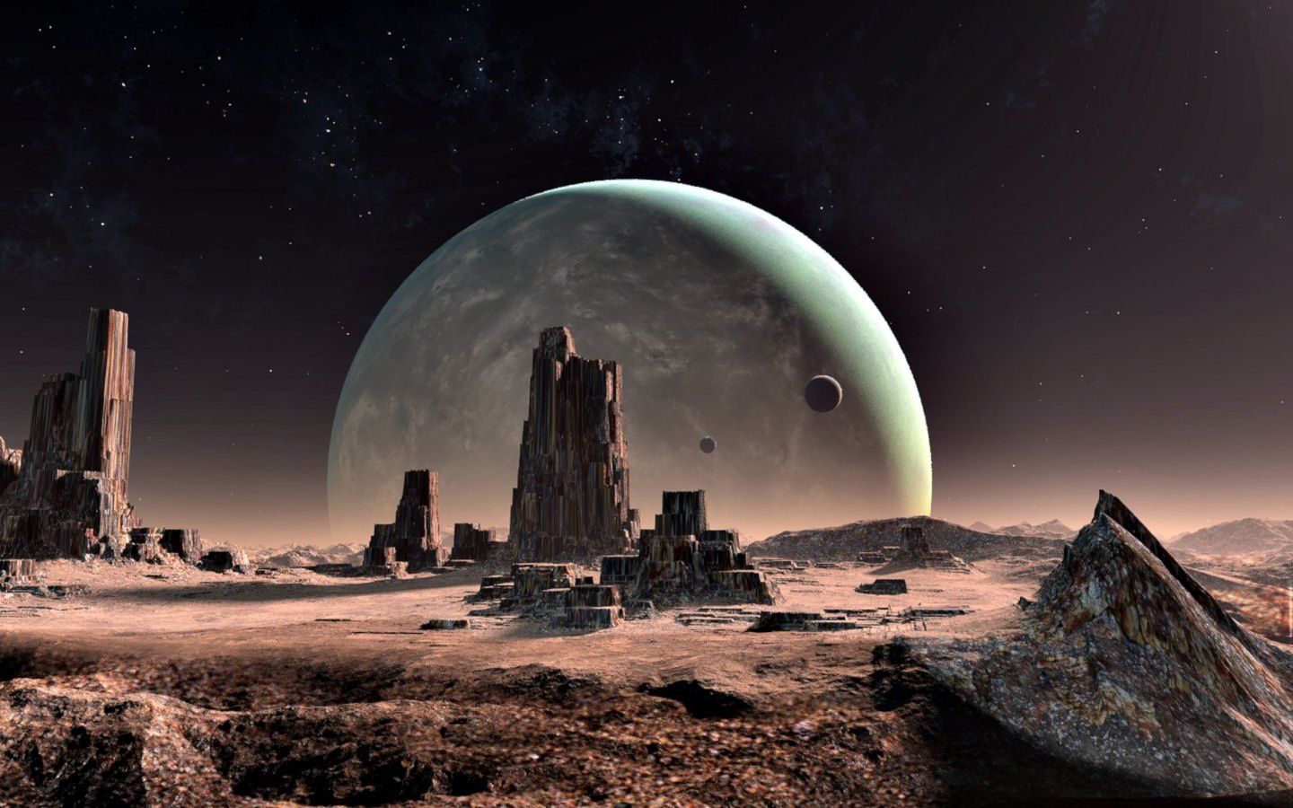 Alien Planet Landscapes Wallpaper