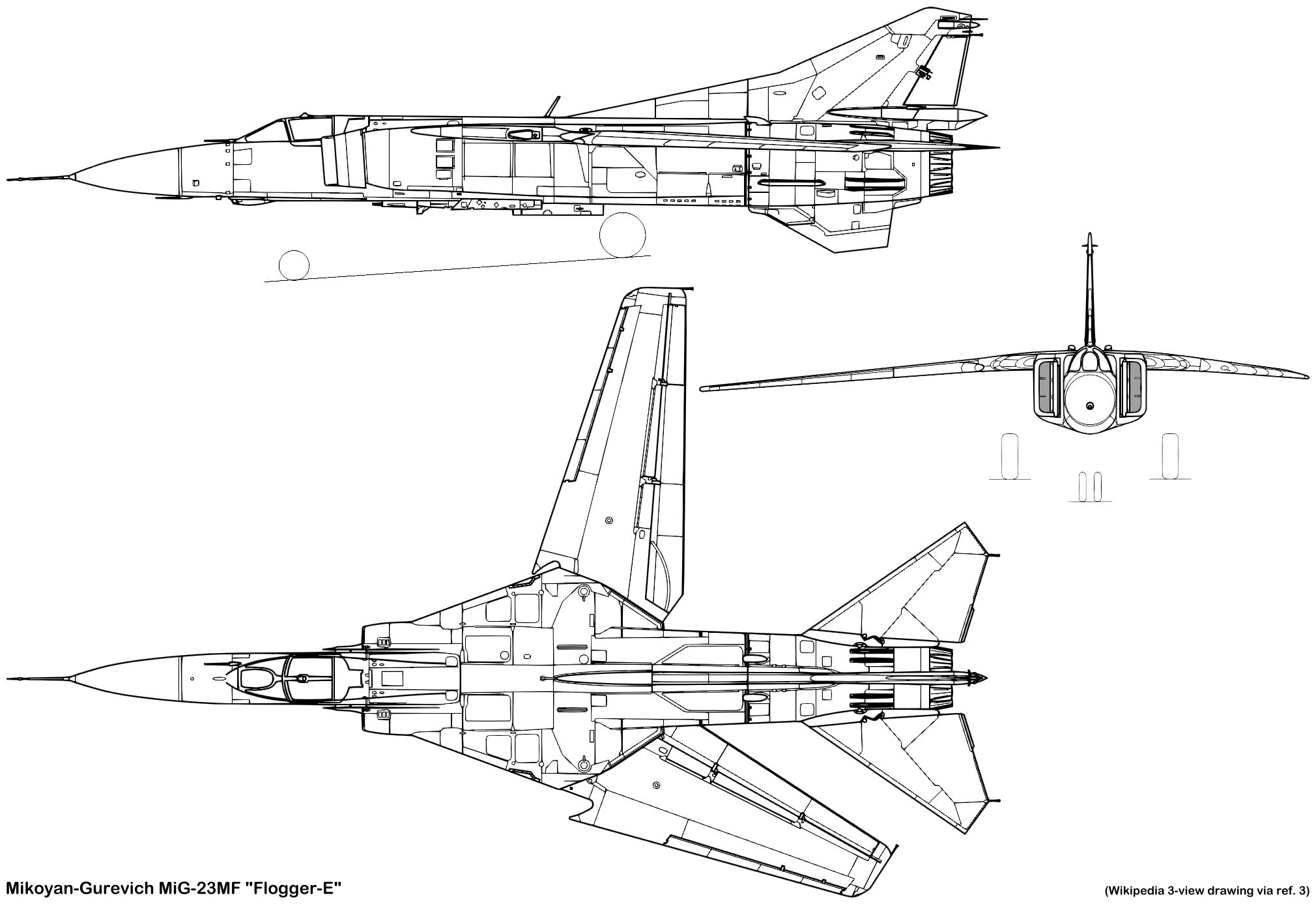 Mikoyan Gurevich MiG 23MF Flogger E Specifications And Photo