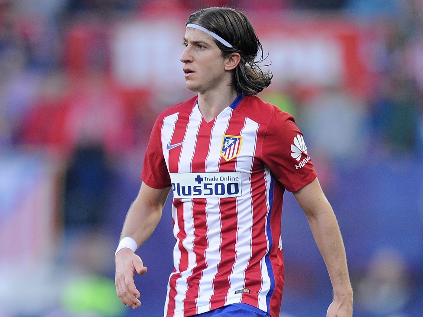 Filipe Luis sent off for this despicable challenge on Lionel Messi