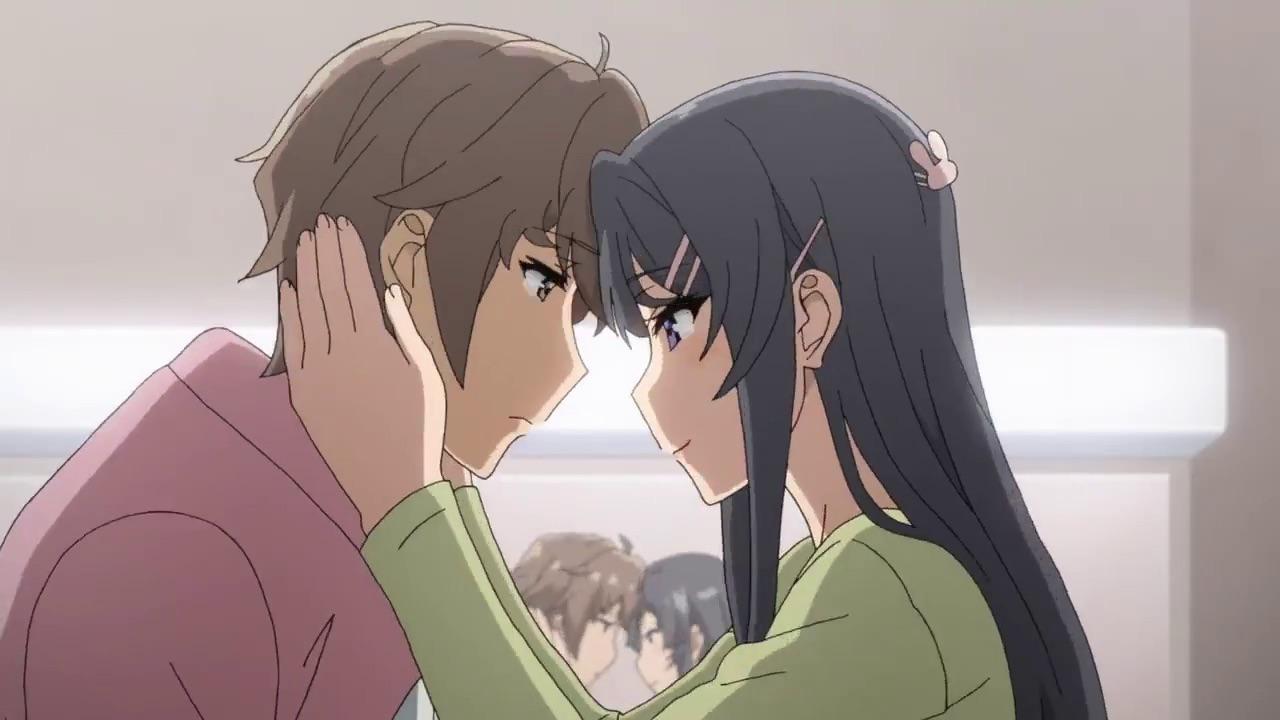Mai and sakuta kiss