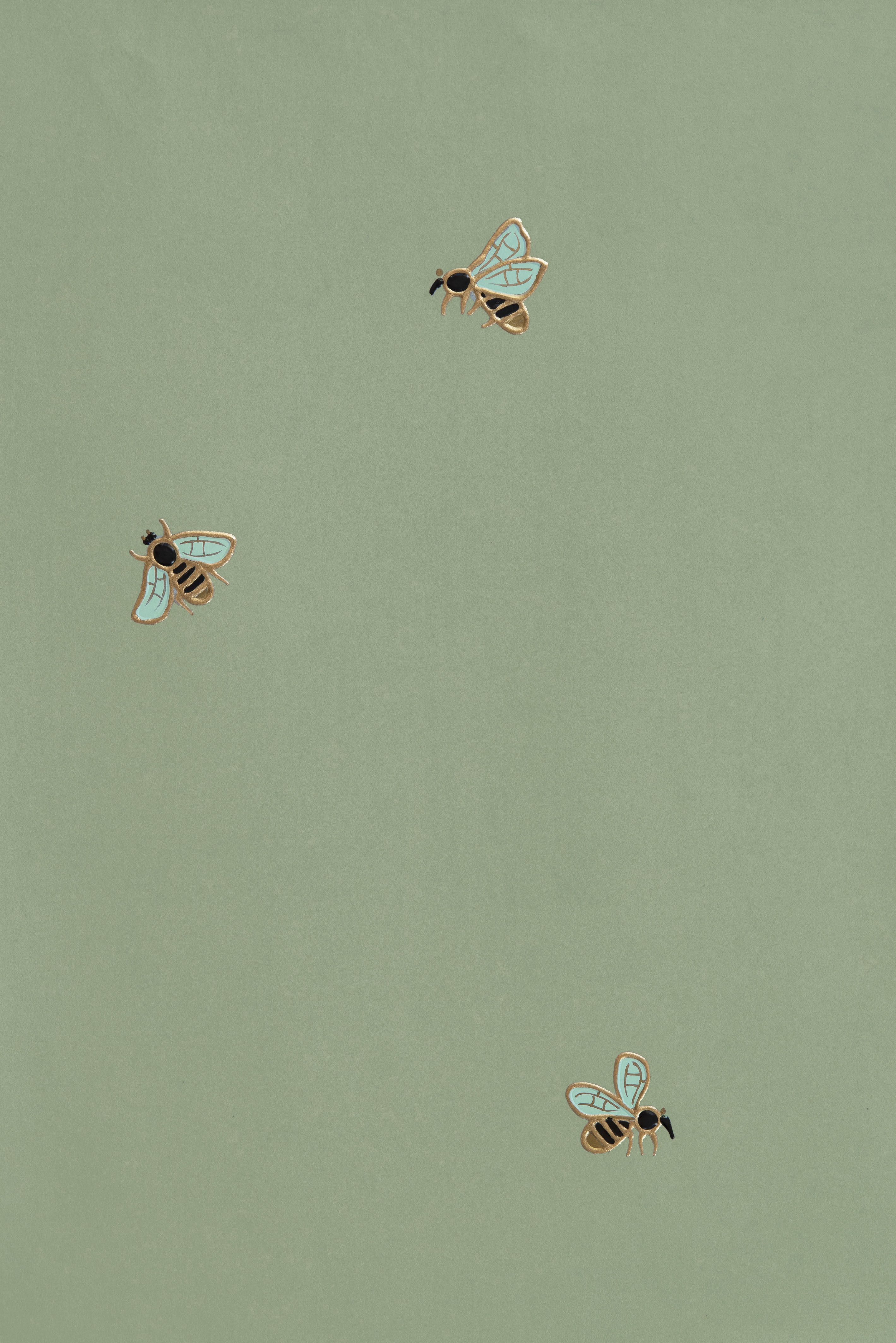 The Bees. Sage green wallpaper, Green aesthetic, Green wallpaper