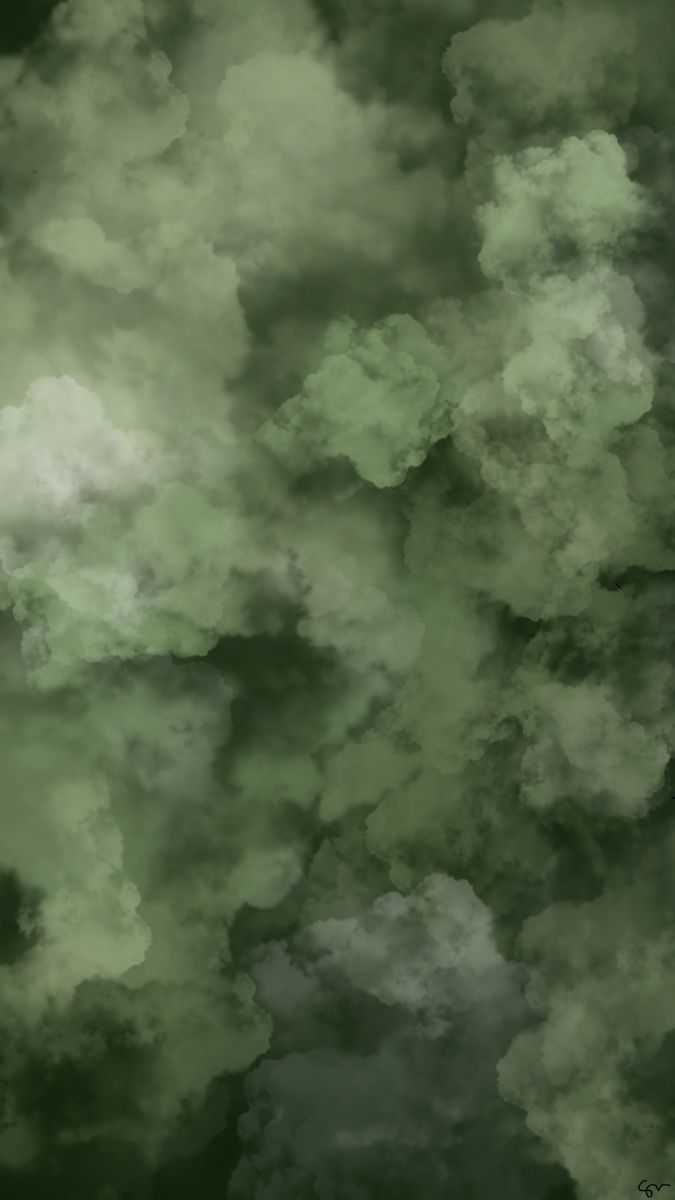 Green clouds. Mint green aesthetic, Dark green wallpaper, Olive green wallpaper
