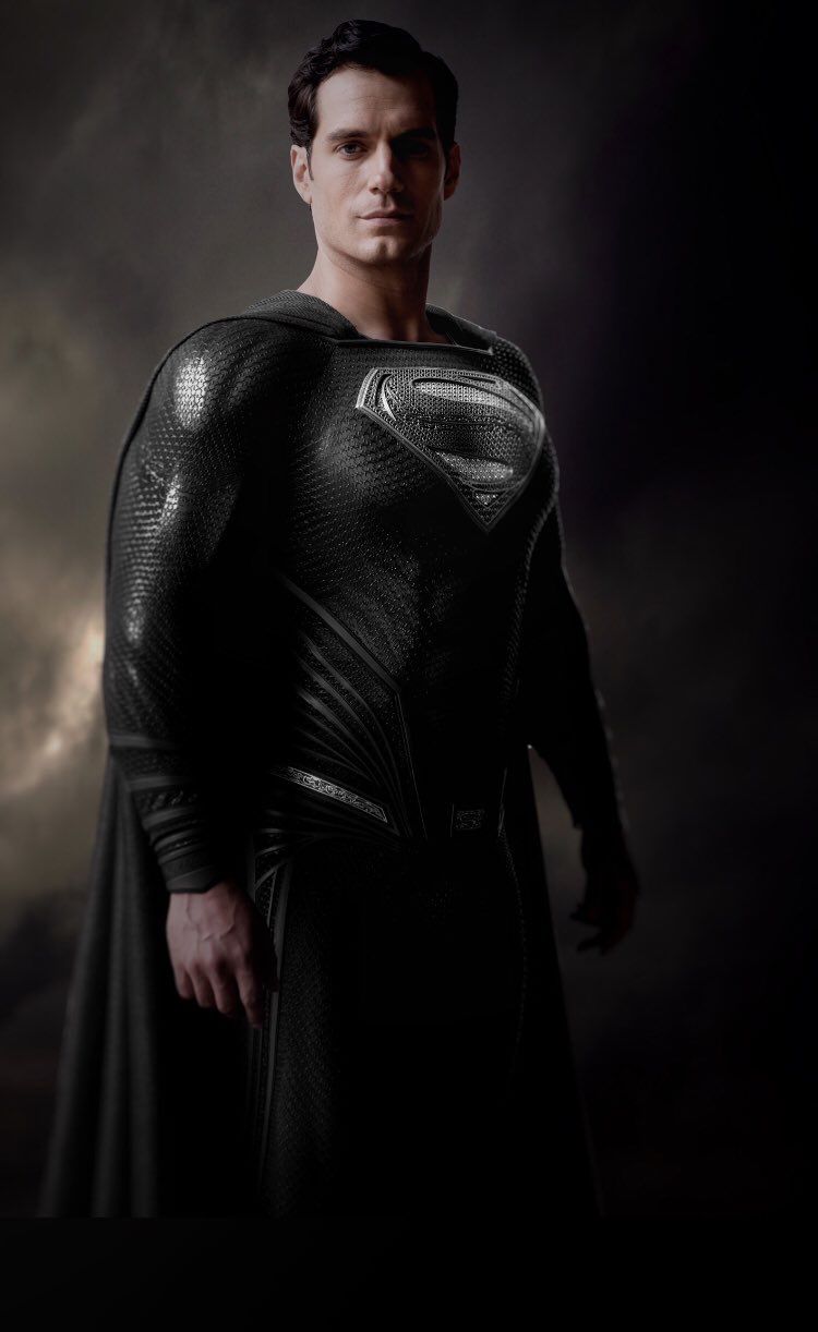 Zack Snyder Shares Black Superman “Justice League” Costume Photo. Black superman, Superman black suit, Superman henry cavill