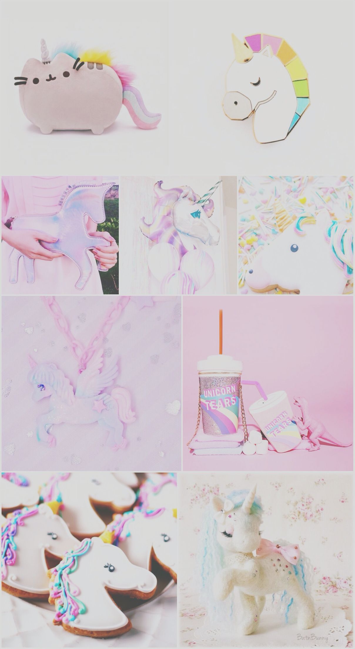 unicorn, wallpaper, pretty, purple, pink, iPhone, unicat, android, background. Seni, Kuda poni, Ilustrasi